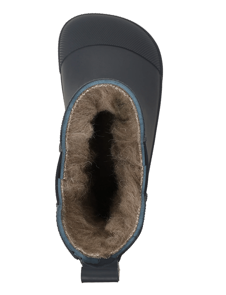 mikk-line - Wellies Winter Short - Barefoot - fodrade gummistövlar - blue nights - 3