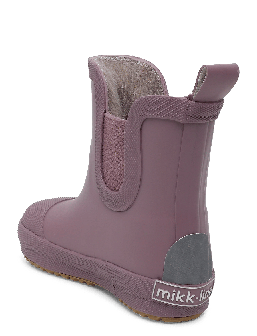 mikk-line - Wellies Winter Short - Barefoot - gefütterte gummistiefel - twilight mauve - 1