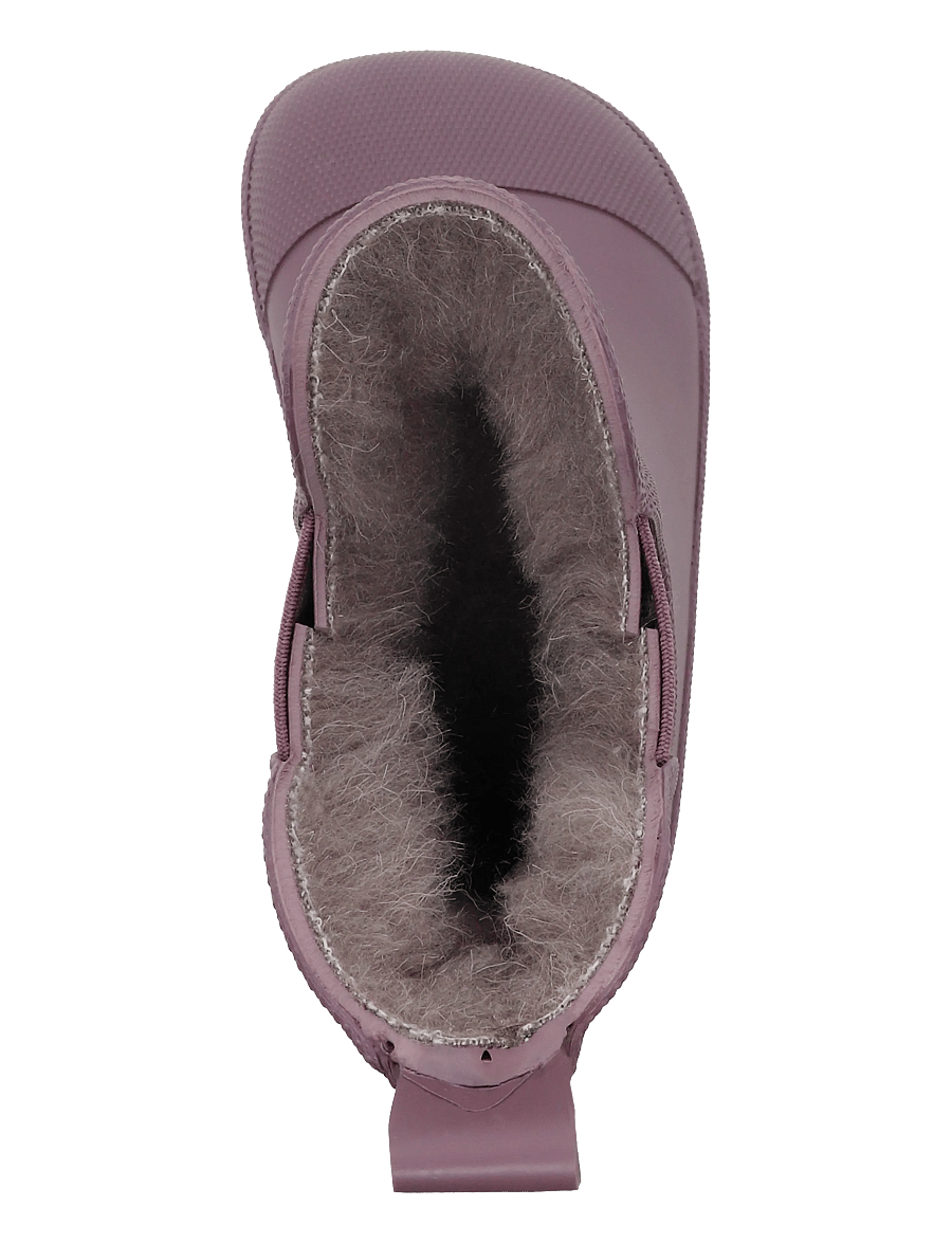 mikk-line - Wellies Winter Short - Barefoot - gefütterte gummistiefel - twilight mauve - 3