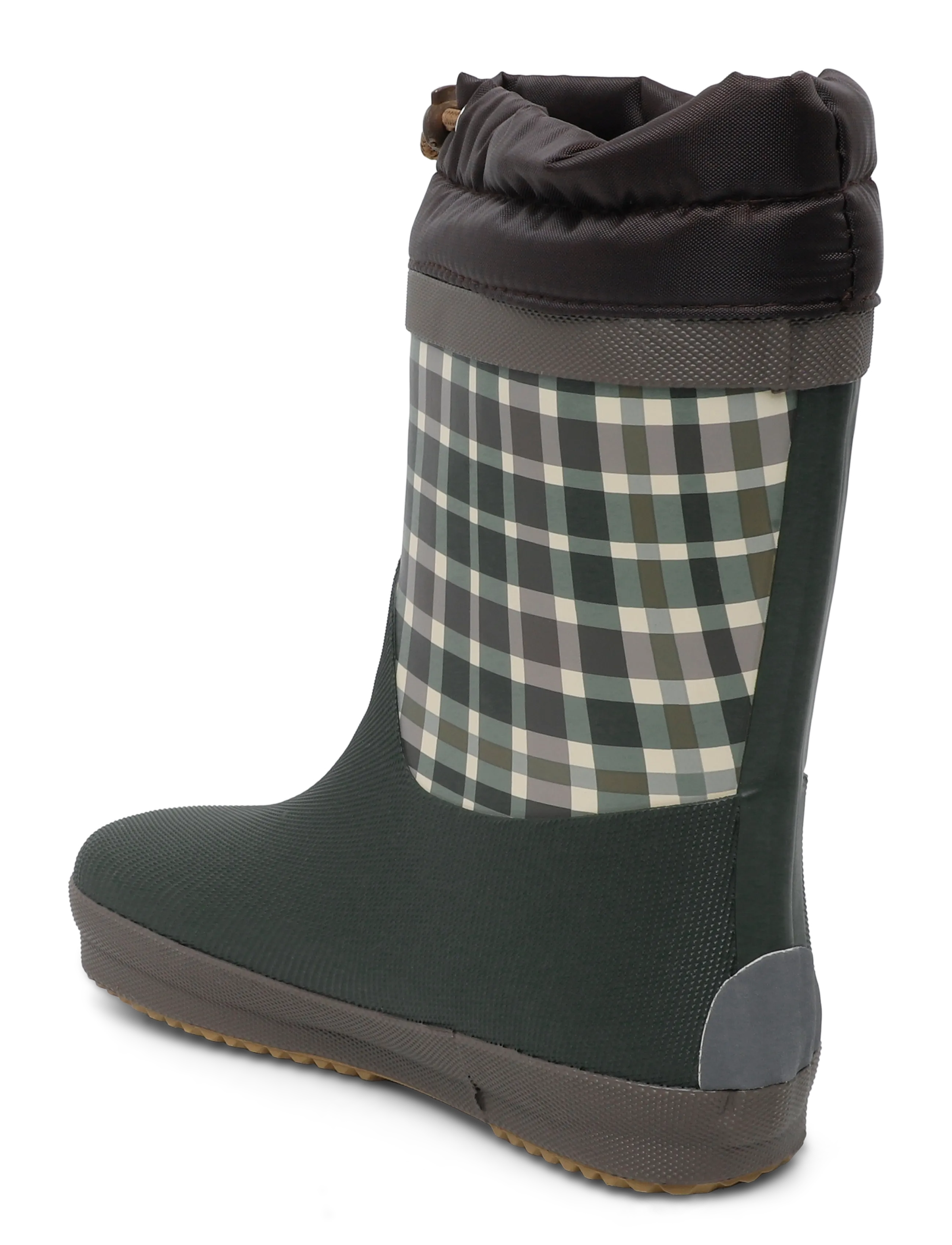mikk-line - Wellies Winter Merged - Barefoot - gefütterte gummistiefel - check aop - 1