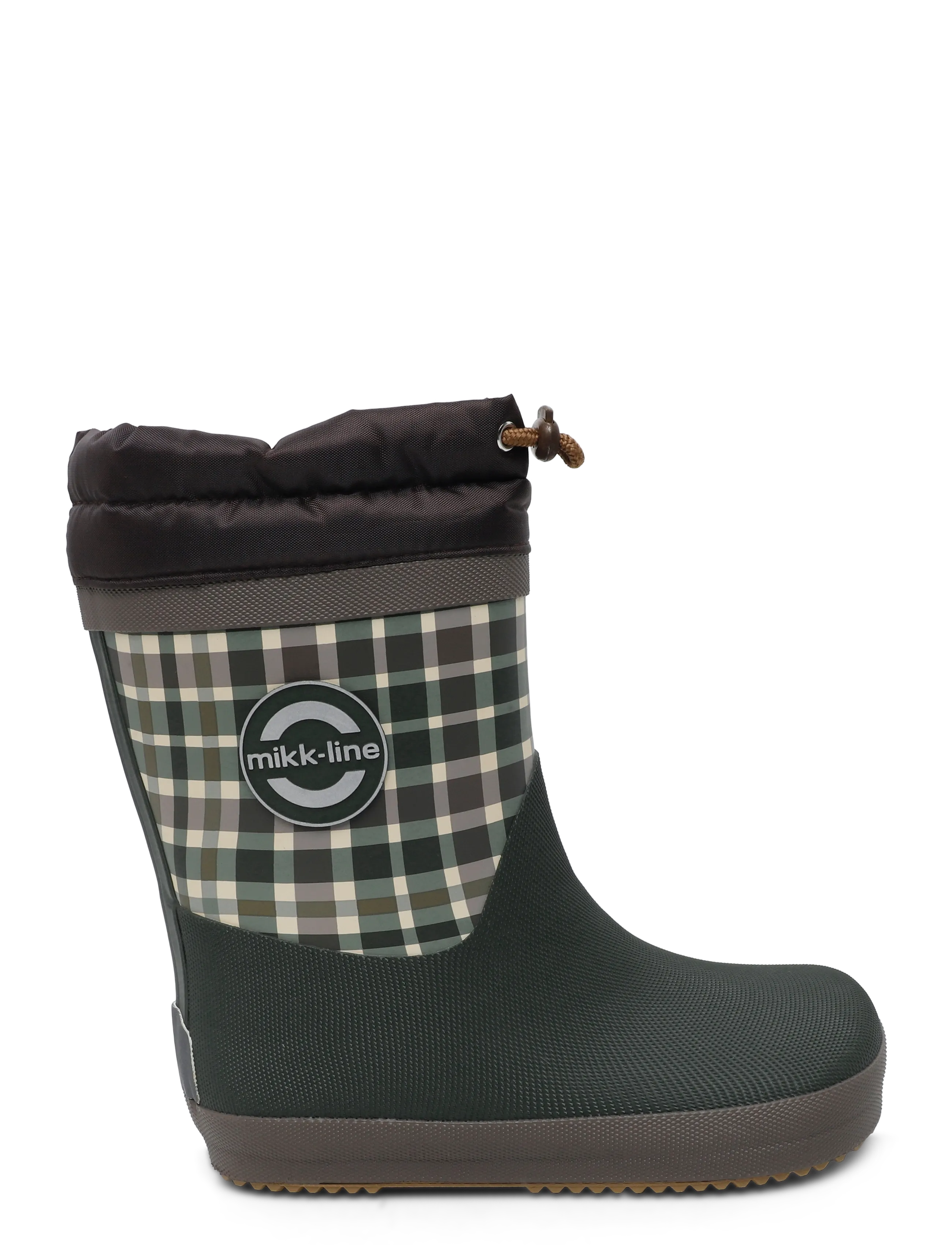 mikk-line - Wellies Winter Merged - Barefoot - gefütterte gummistiefel - check aop - 2