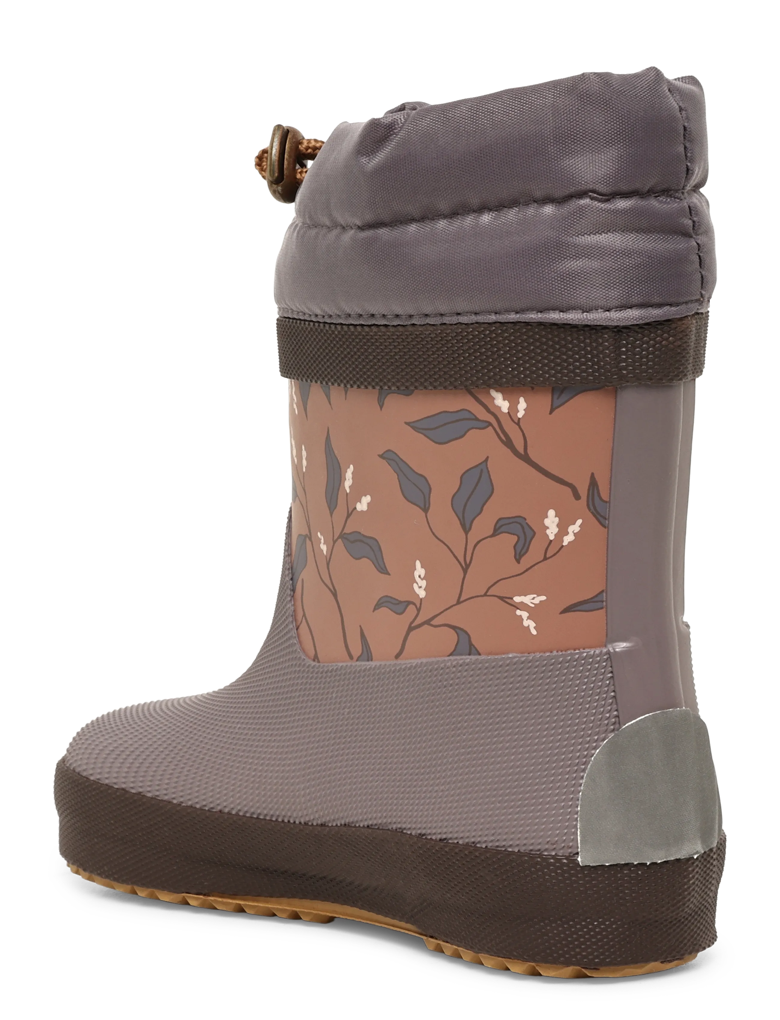 mikk-line - Wellies Winter Merged - Barefoot - gummistøvler med for - leaf aop - 1