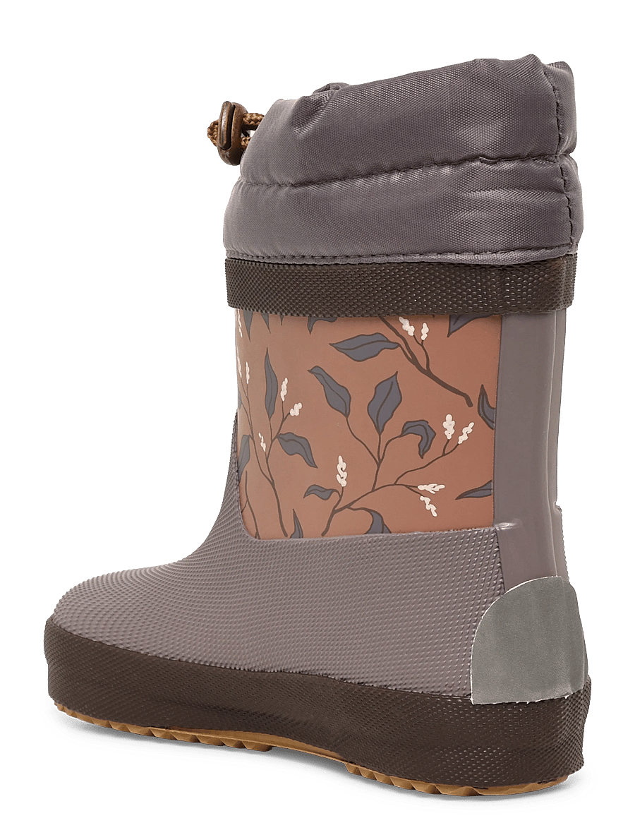 mikk-line - Wellies Winter Merged - Barefoot - gummistøvler med for - leaf aop - 1