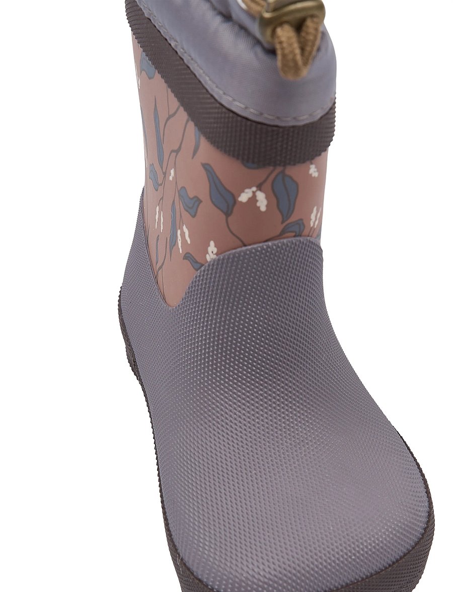 mikk-line - Wellies Winter Merged - Barefoot - voodriga kummikud - leaf aop - 5