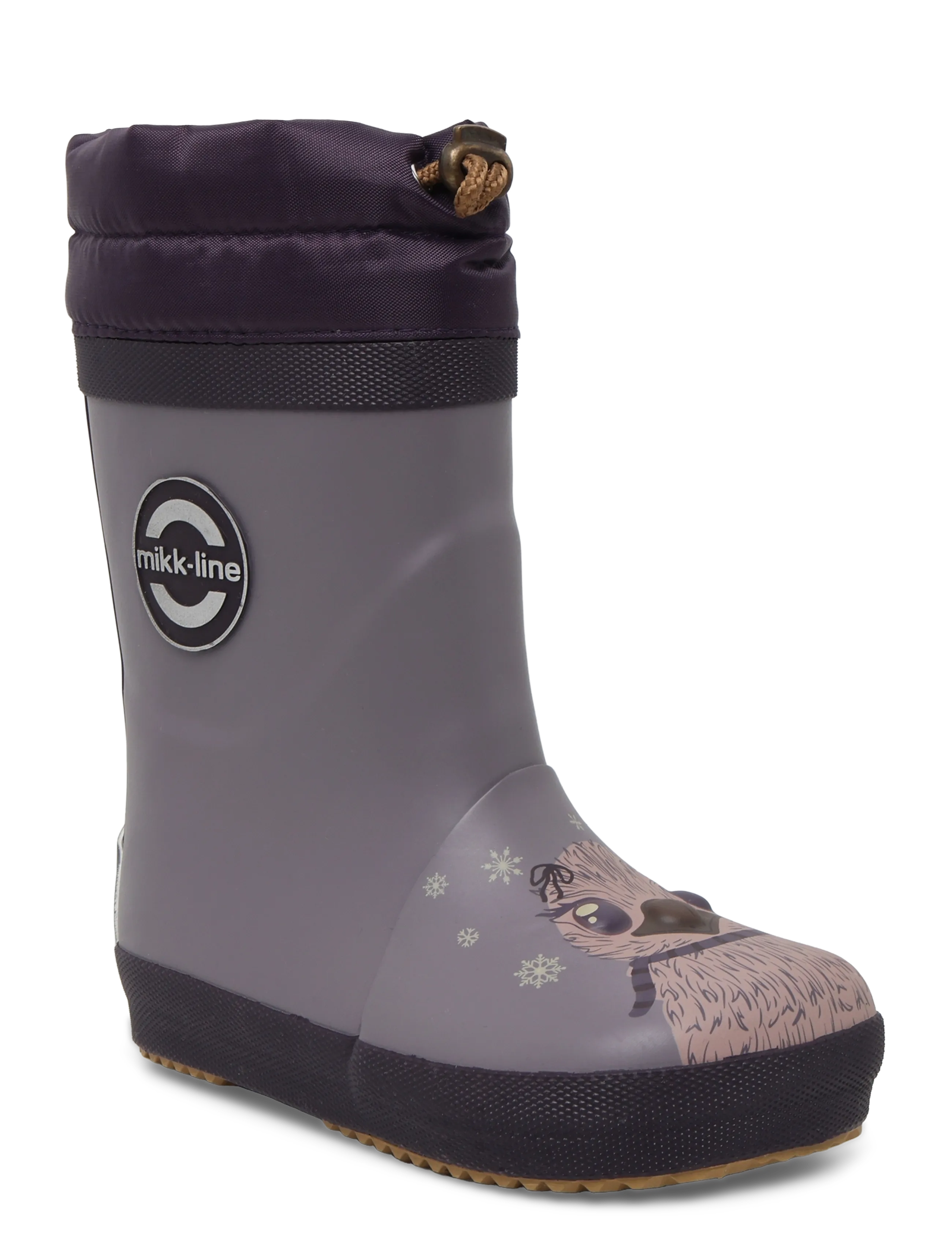 mikk-line Wellies Winter 3D - Barefoot - Kummikud - SHARK / grey