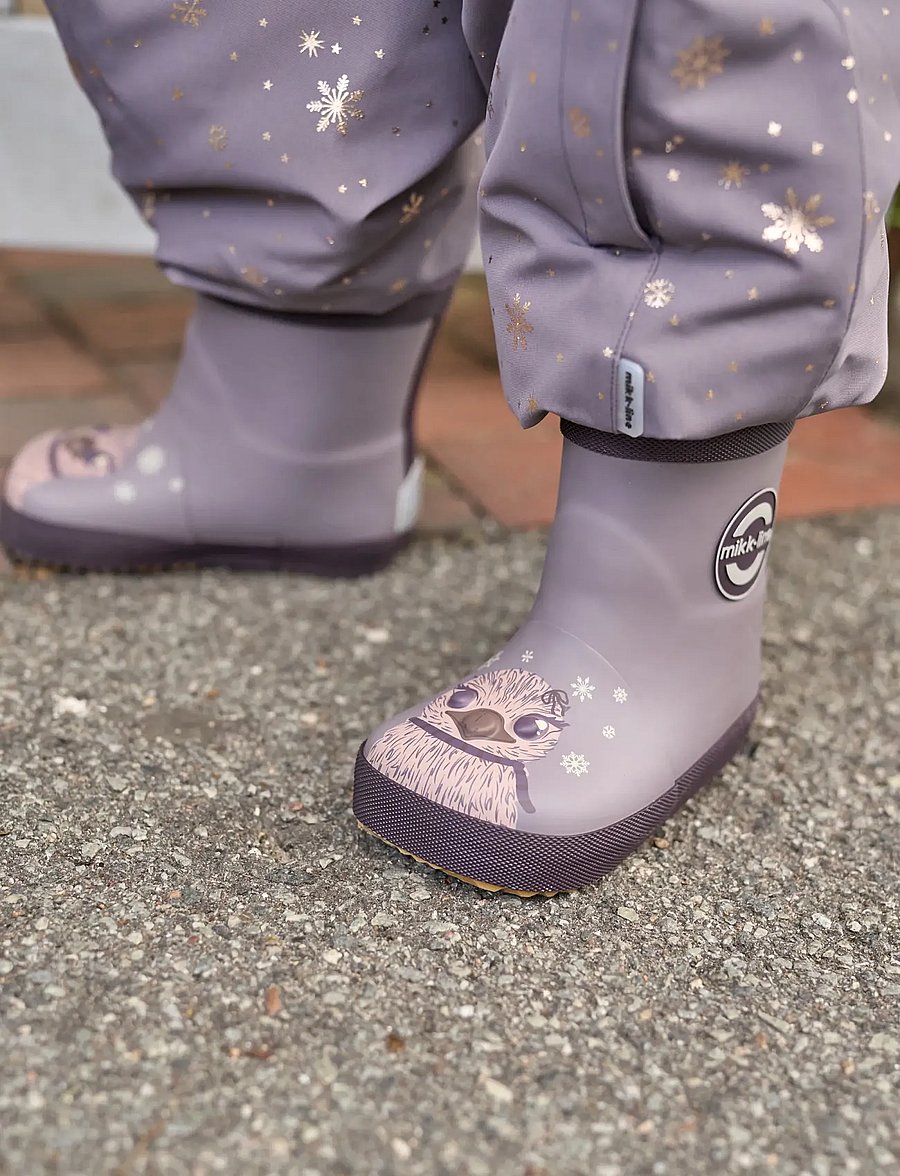 mikk-line - Wellies Winter 3D - Barefoot - gefütterte gummistiefel - shark - 0