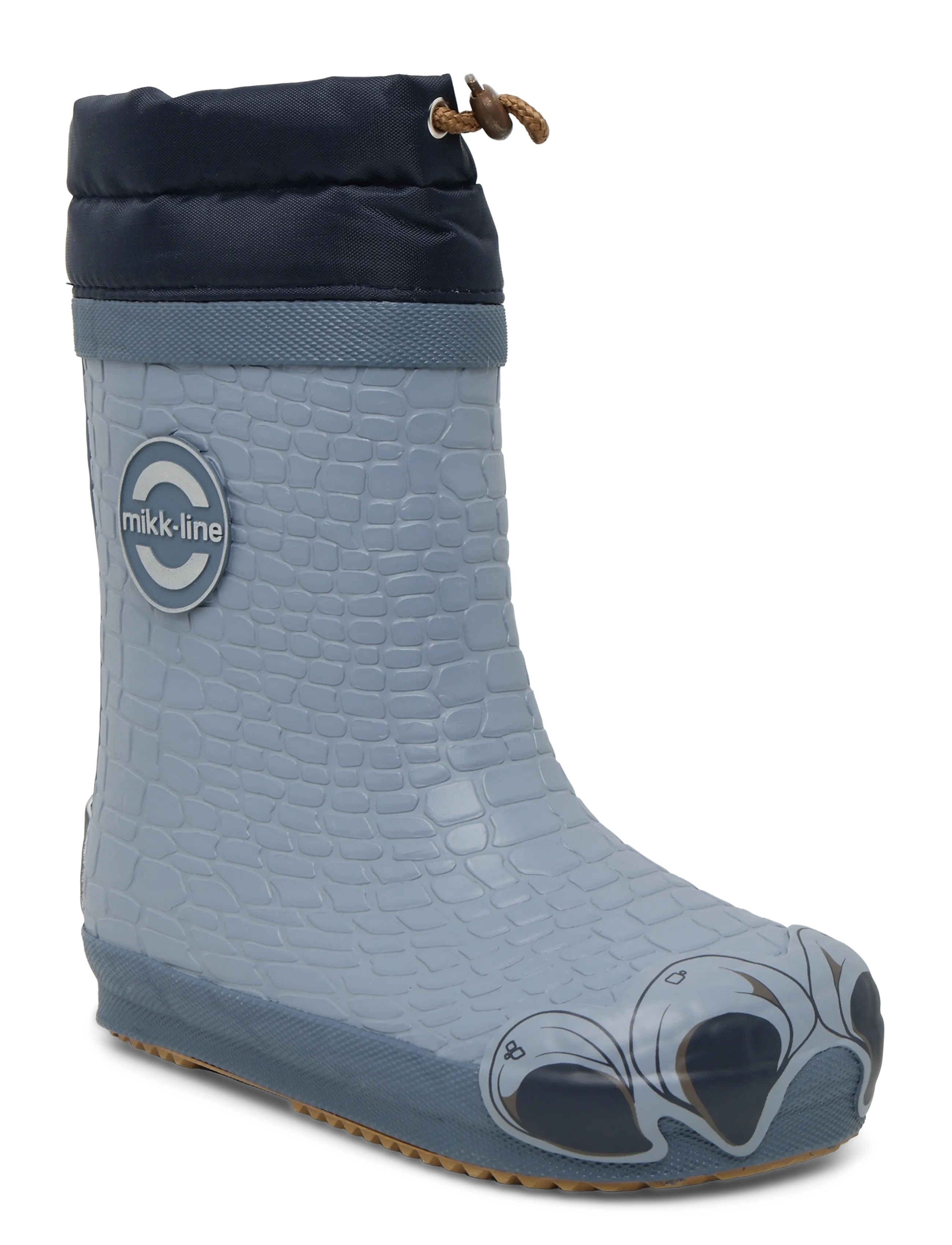 mikk-line Wellies Winter Dino Barefoot, 31, Boots, Blau - Boots W. Laces, Kinder