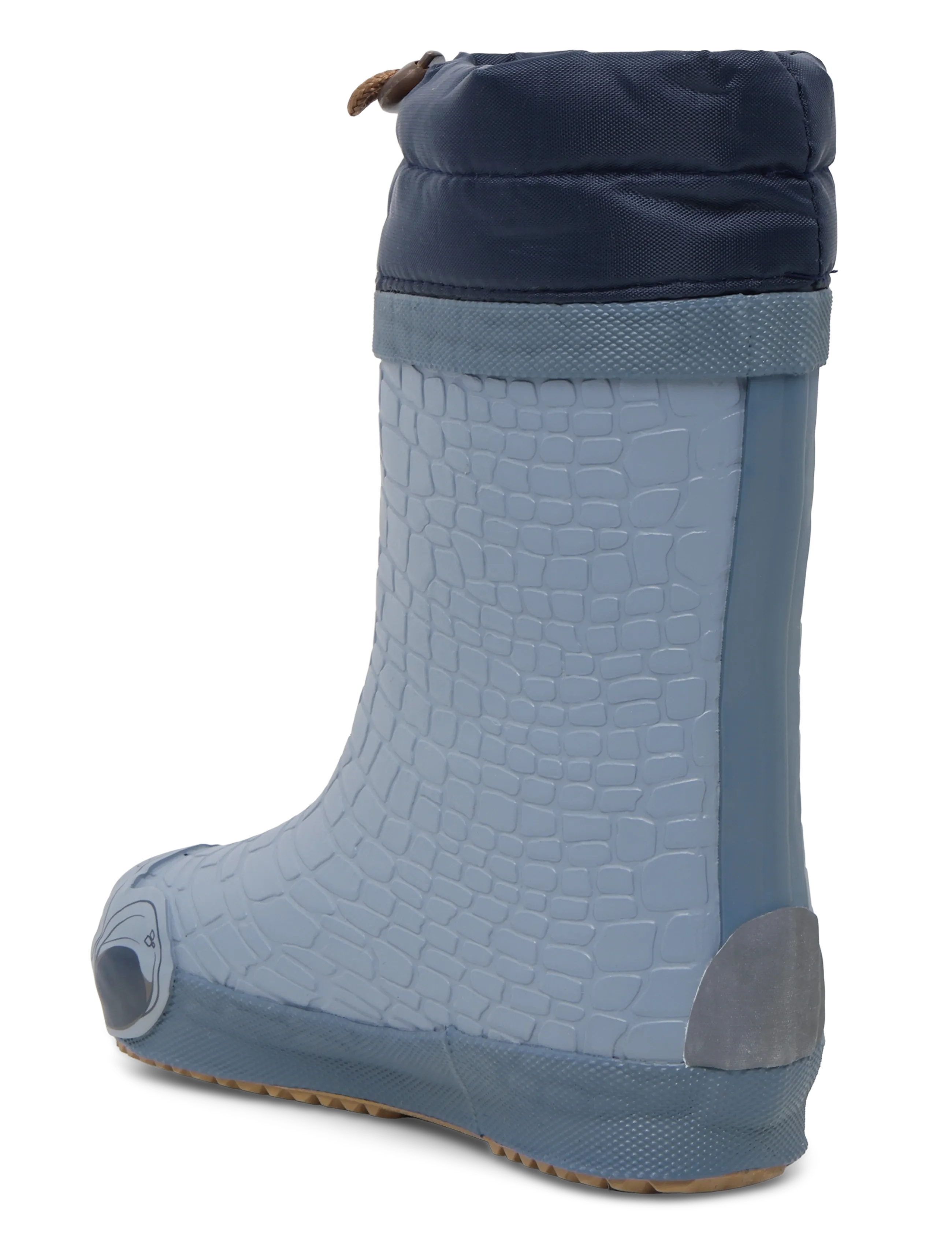 mikk-line - Wellies Winter Dino - Barefoot - gefütterte gummistiefel - tradewinds - 1