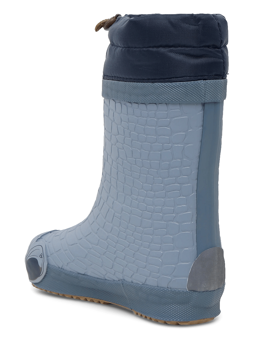 mikk-line - Wellies Winter Dino - Barefoot - gefütterte gummistiefel - tradewinds - 1