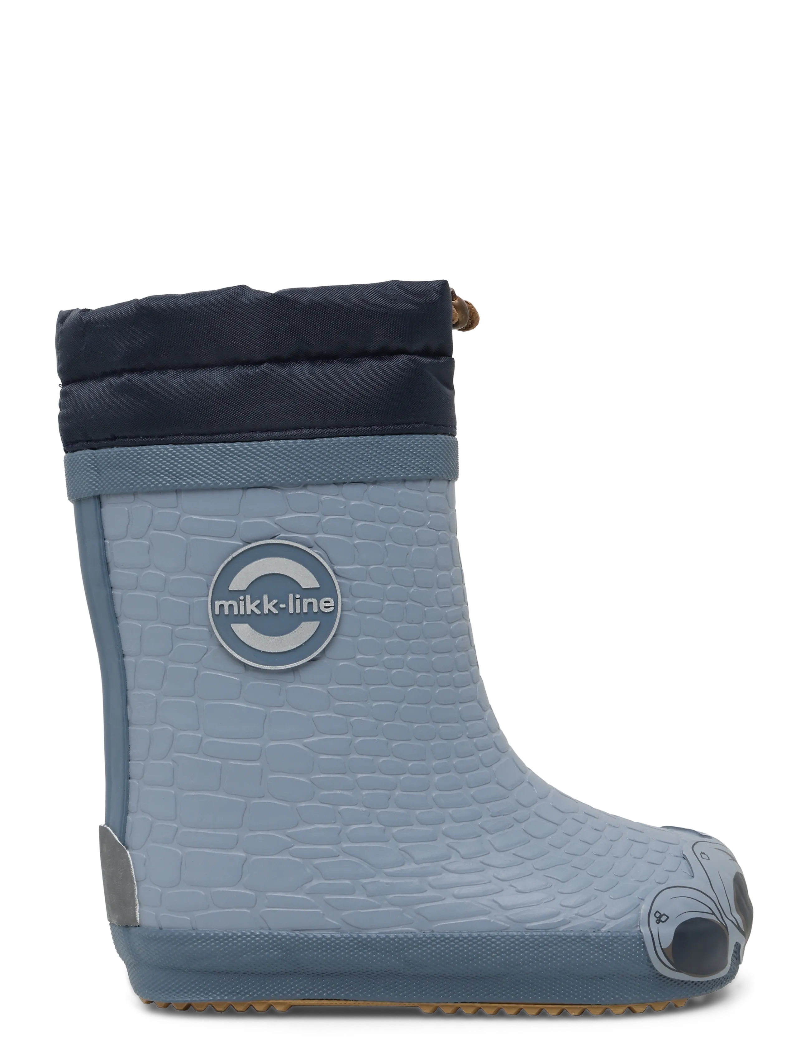 mikk-line - Wellies Winter Dino - Barefoot - gefütterte gummistiefel - tradewinds - 2