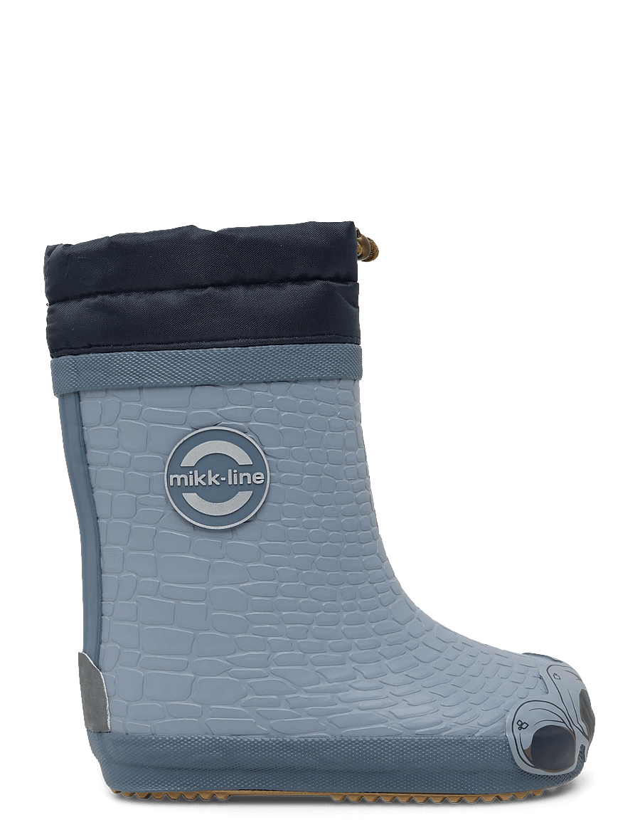 mikk-line - Wellies Winter Dino - Barefoot - gefütterte gummistiefel - tradewinds - 2