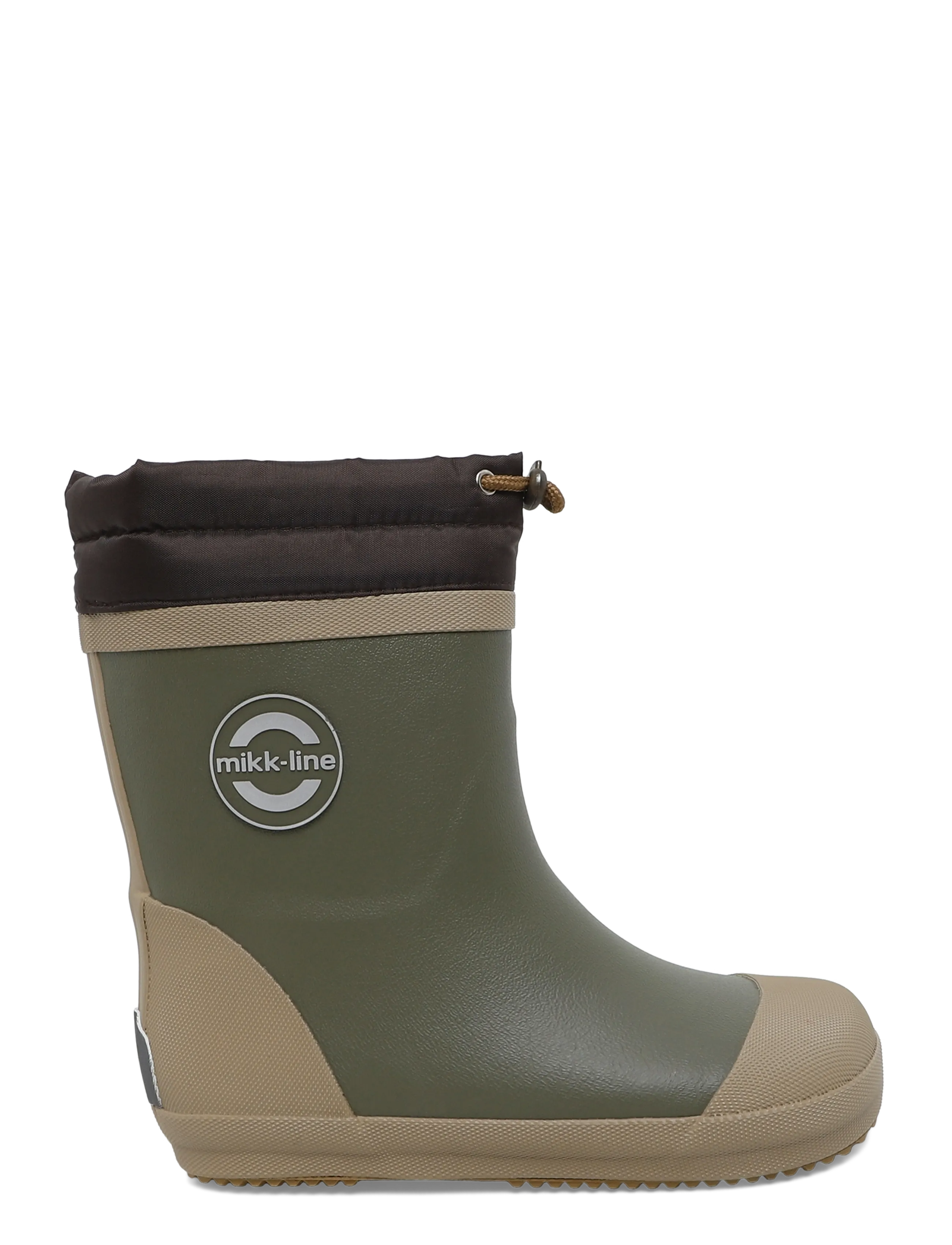 mikk-line - Wellies Winter mix - Barefoot - gummistøvler med for - dusty olive - 1