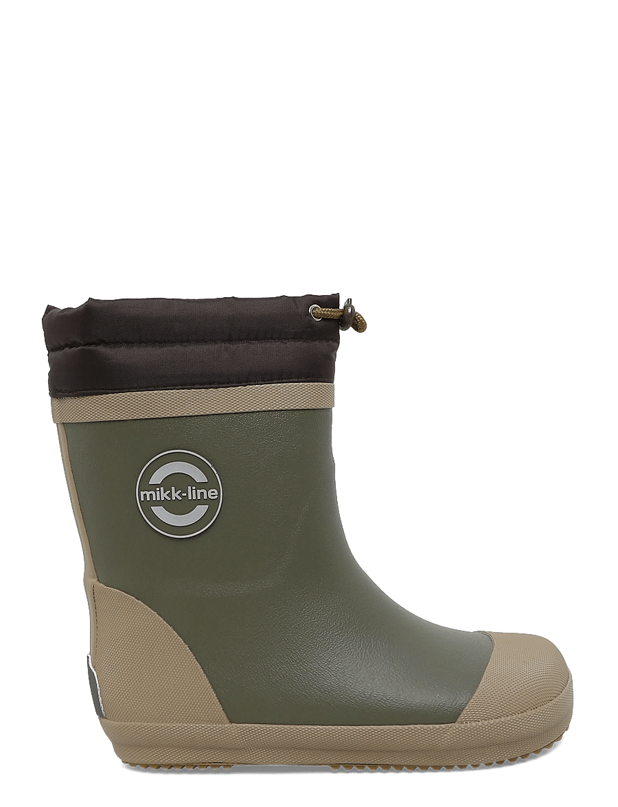 mikk-line - Wellies Winter mix - Barefoot - gummistøvler med for - dusty olive - 1