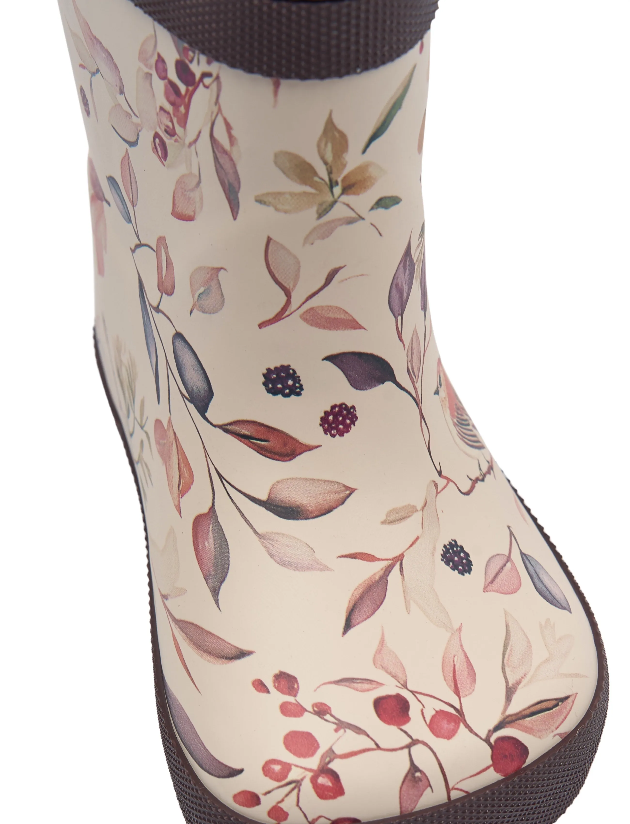 mikk-line - Wellies Winter AOP - Barefoot - gummistøvler uden for - berries & birds aop - 5