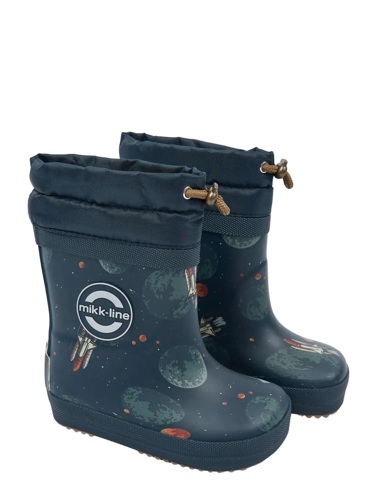 mikk-line Wellies Winter AOP - Barefoot - Schuhe - SPACE AOP / navy