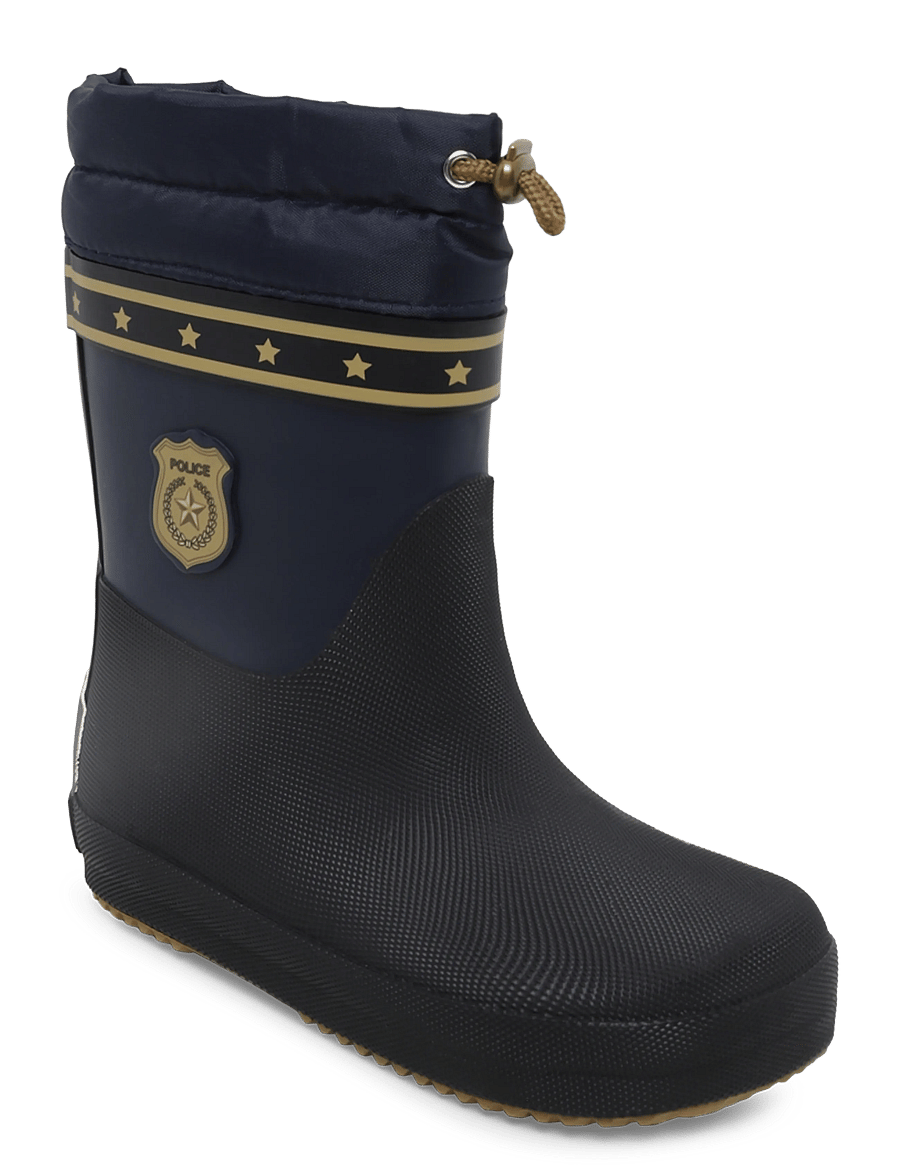 mikk-line - Wellies Winter Police - Barefoot - blue nights - 0