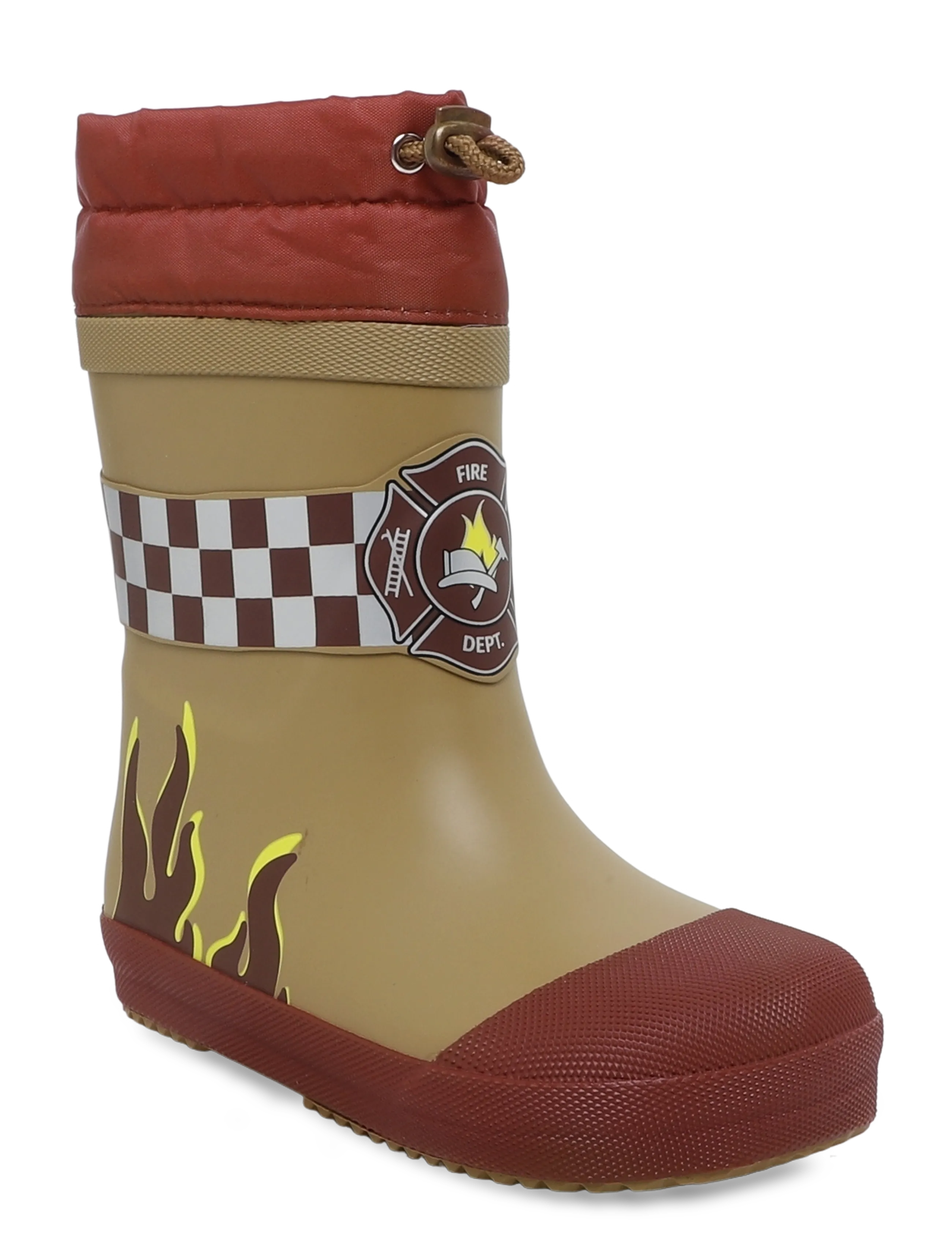 mikk-line Wellies Winter Firefighter - Barefo - Gummistøvler - KELP / beige
