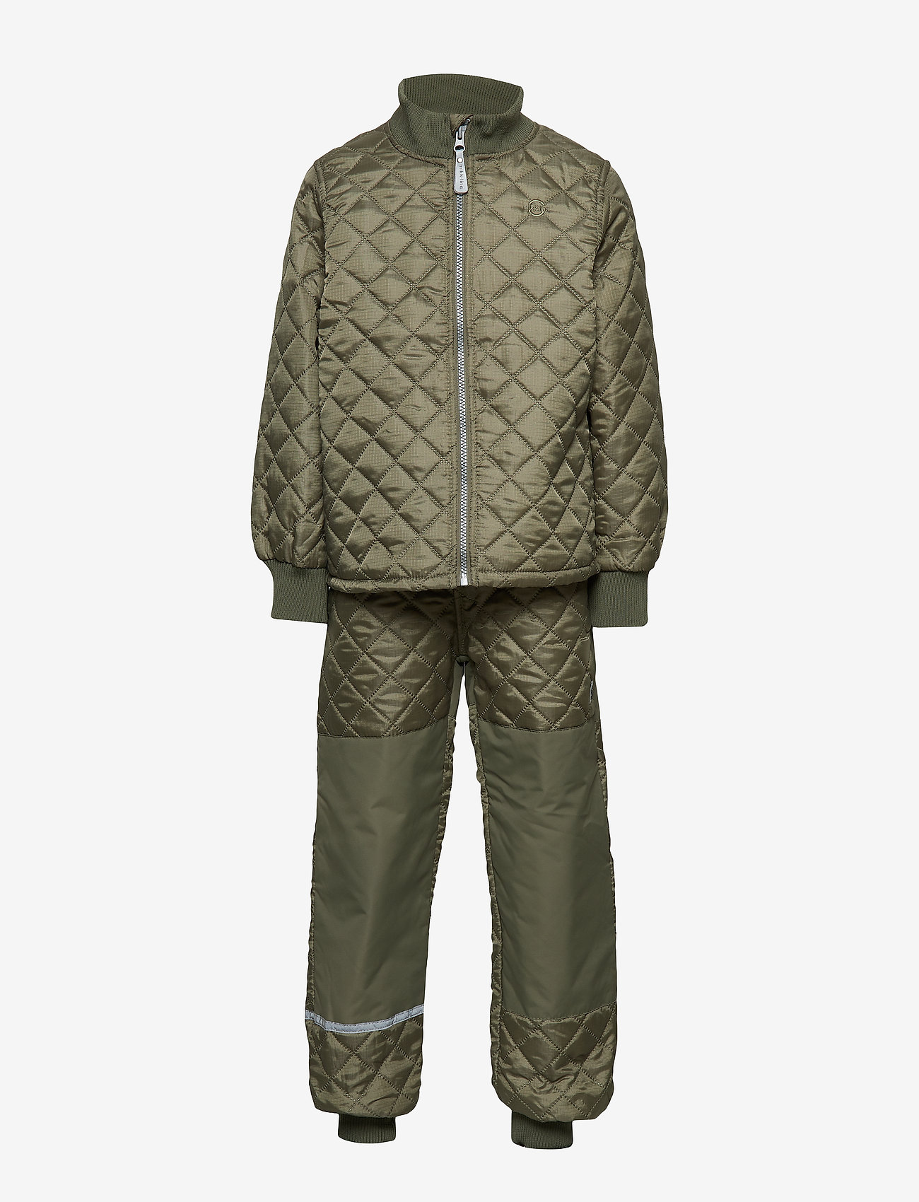 Mikk-Line - THERMO Set - No Fleece - 364/dustyolive - 1