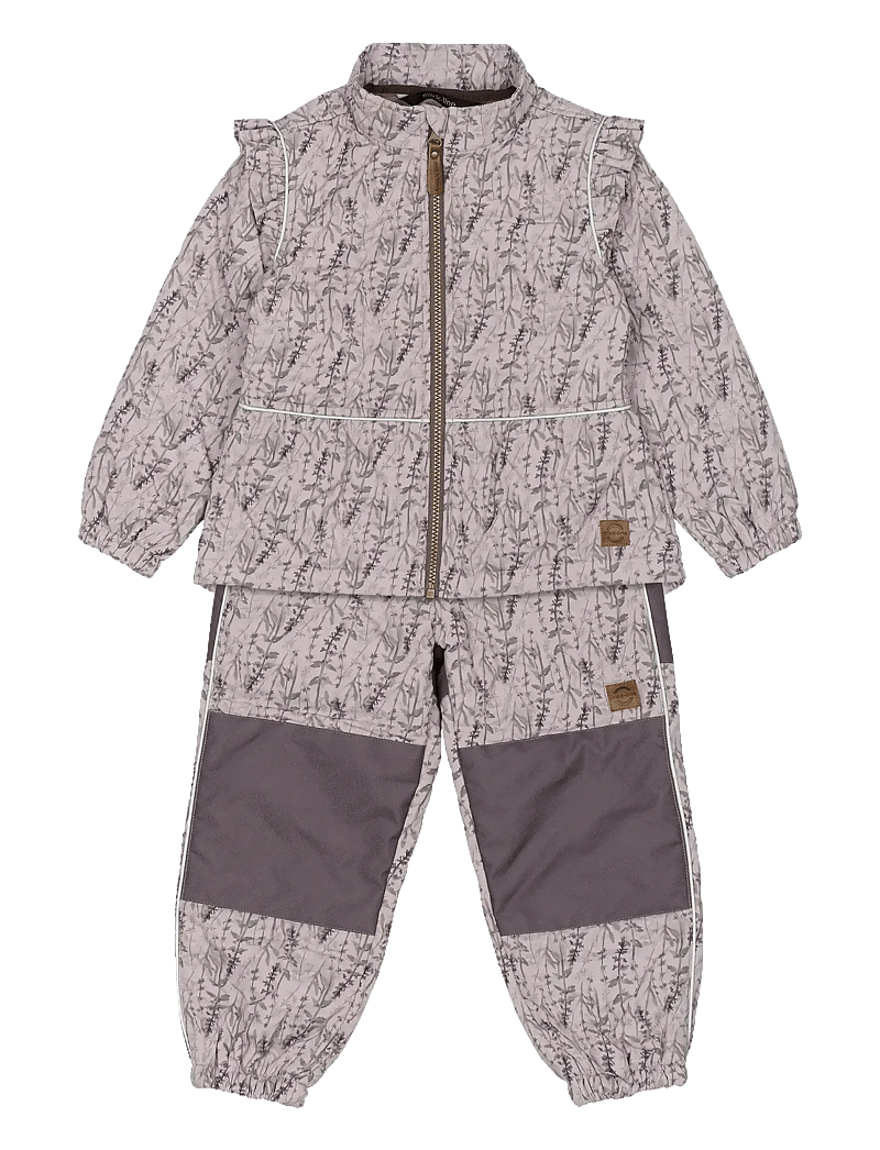 mikk-line - Thermal+ Frill Set AOP - cloud gray - 1