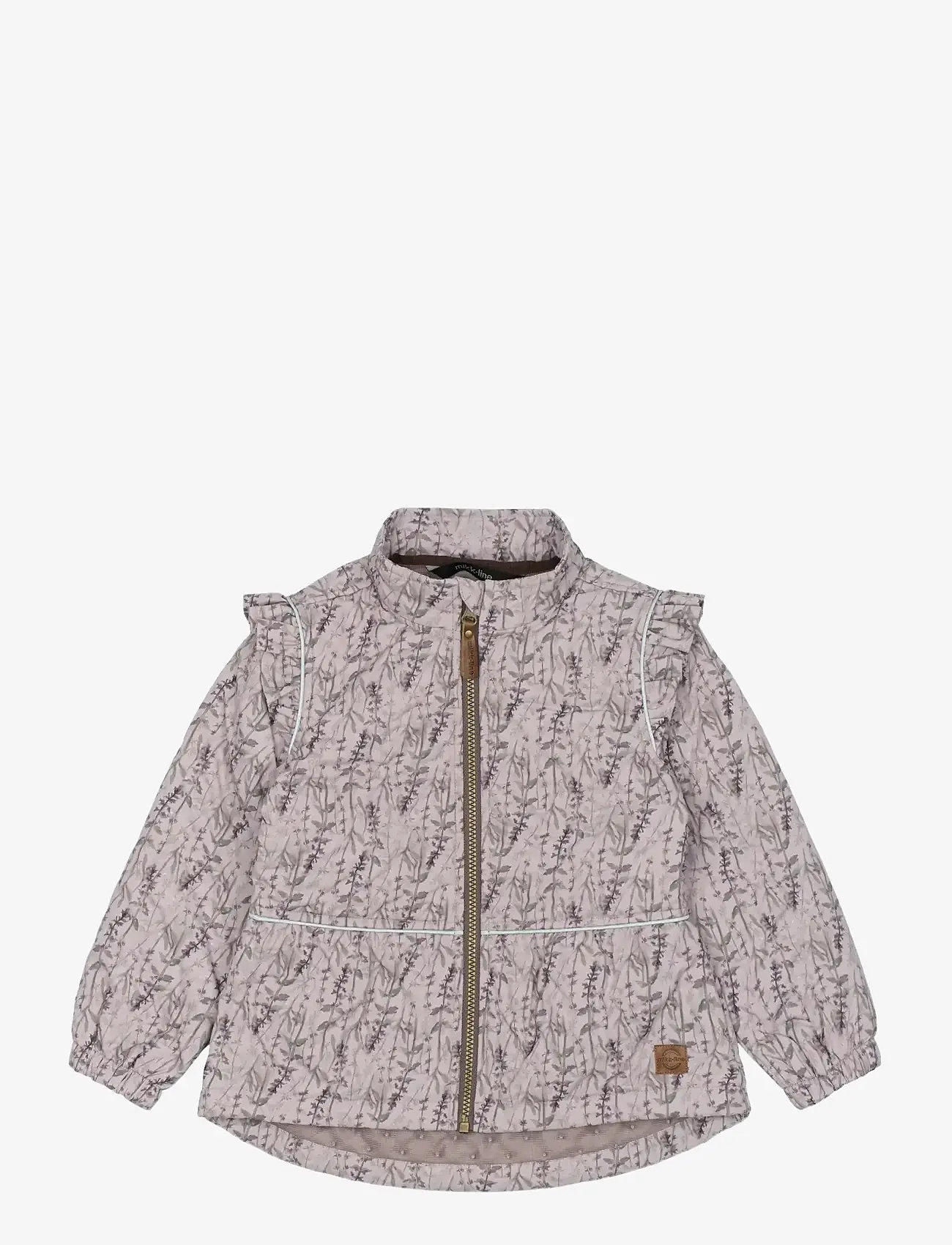 mikk-line - Thermal+ Frill Set AOP - jacken & mäntel - cloud gray - 1