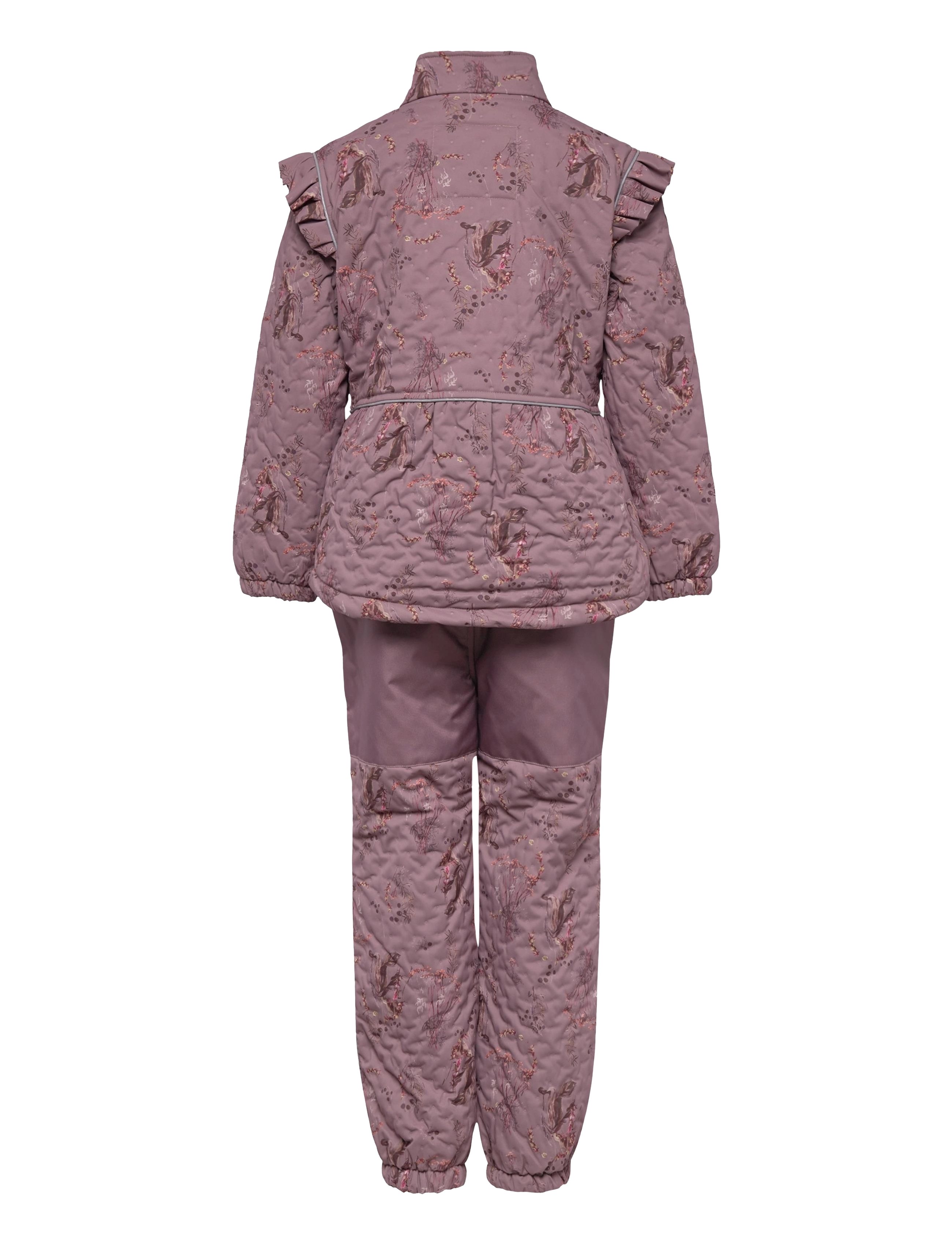 mikk-line - Thermal+ Frill Set AOP - twilight mauve - 1
