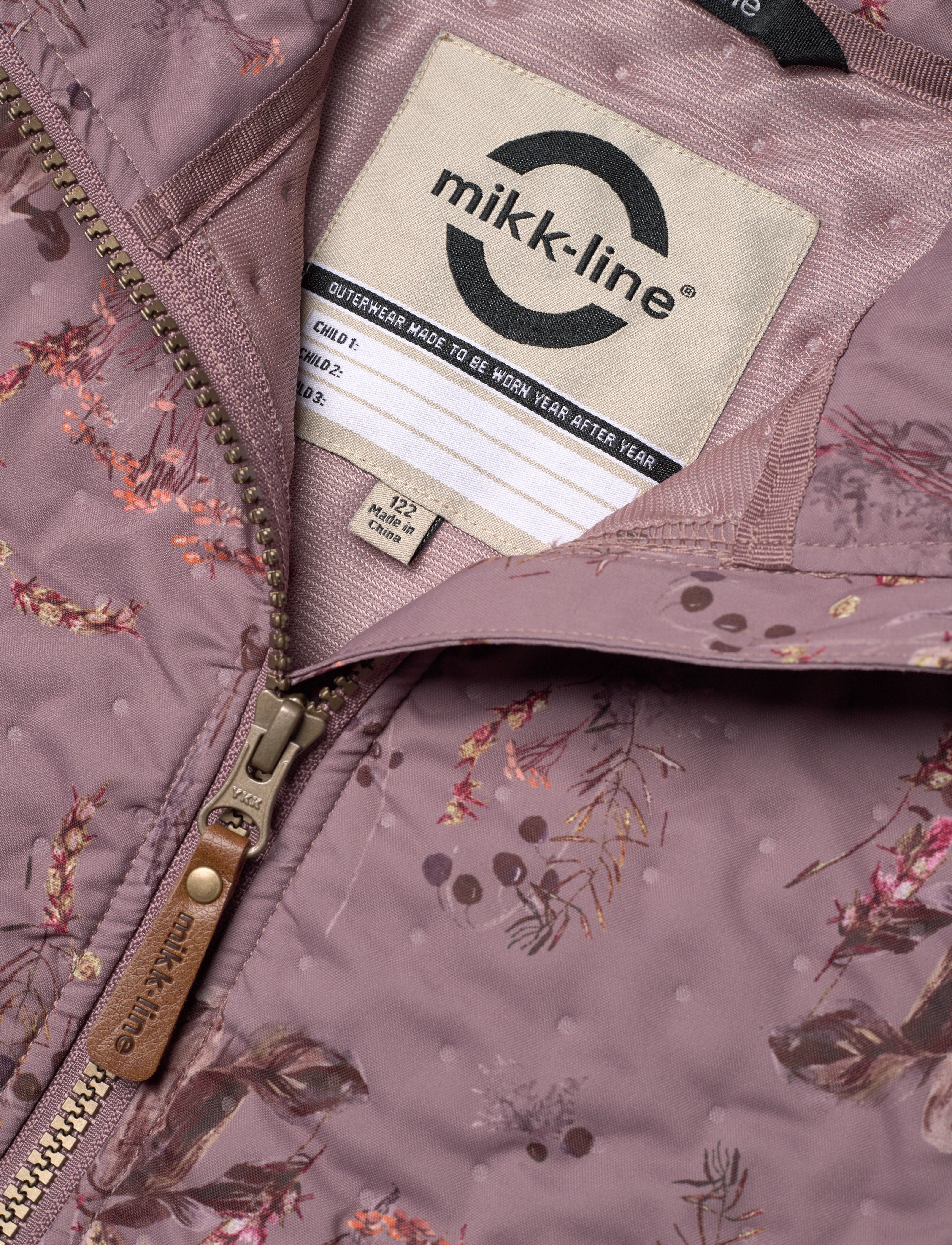 mikk-line - Thermal+ Frill Set AOP - twilight mauve - 4