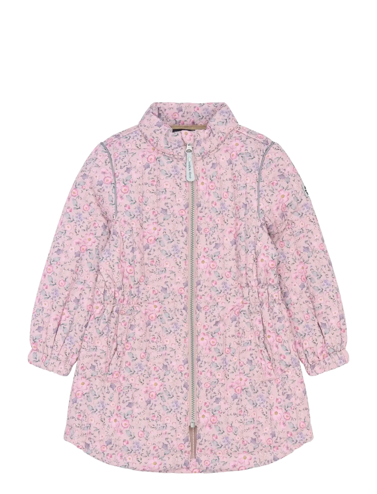 mikk-line Thermal Coat AOP - Nyheder - BUBLE FLOWER AOP / pink/rose