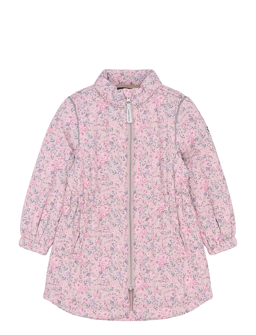 mikk-line - Thermal Coat AOP - stepētas virsjakas - buble flower aop - 0