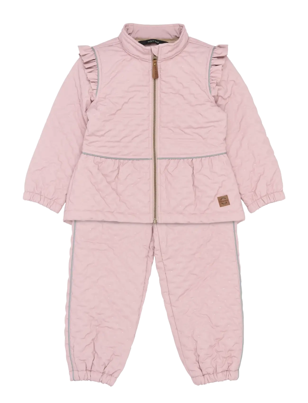 mikk-line Thermal+ Frill Set, 92, Thermo Oberbekleidung, Rosa - Sets, Kinder
