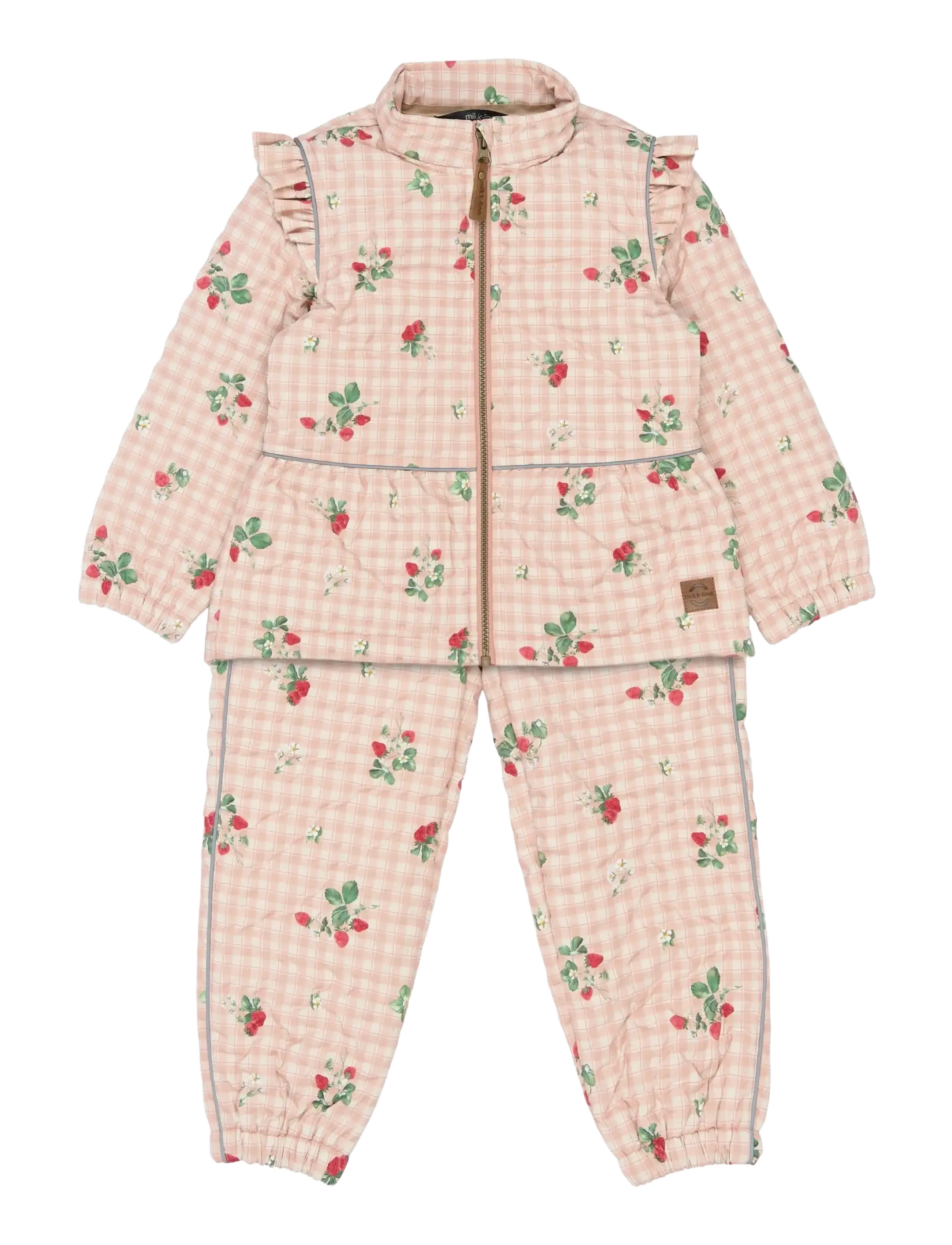 mikk-line Thermal+ Frill Set AOP - Termokomplektid - STRAWBERRY AOP / multi