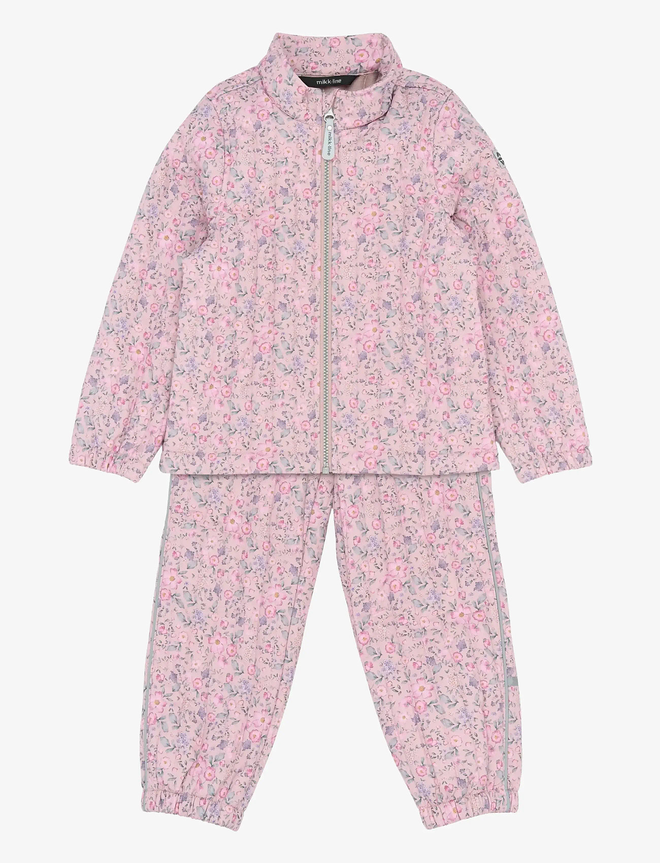 mikk-line Thermal Set AOP - Outerwear - BUBLE FLOWER AOP / pink/rose