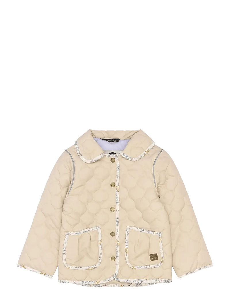 mikk-line - Quilted Jacket Collar - quiltede jakker - safari - 0