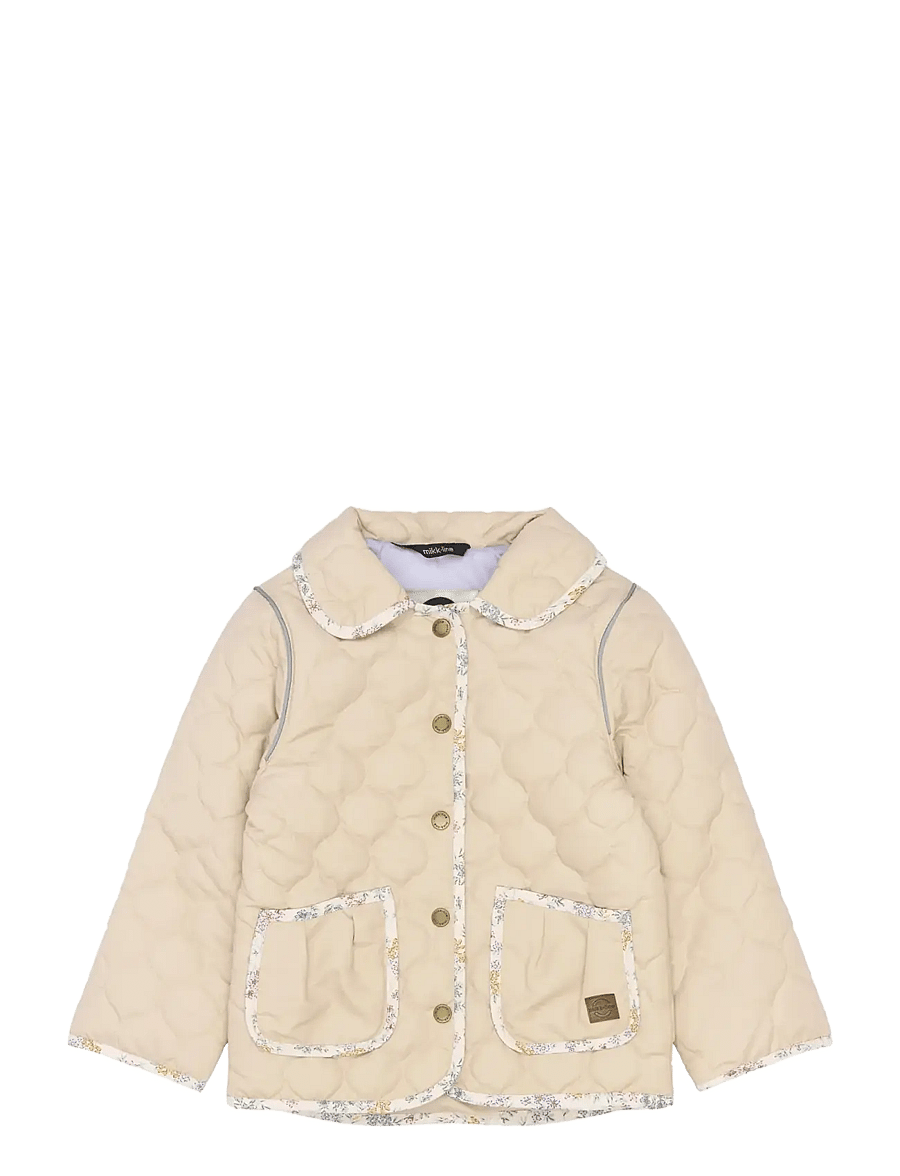 mikk-line - Quilted Jacket Collar - steppjacken - safari - 1