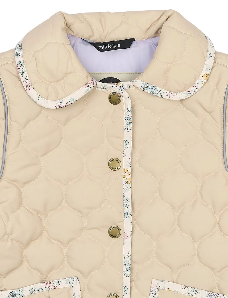 mikk-line - Quilted Jacket Collar - quiltede jakker - safari - 3