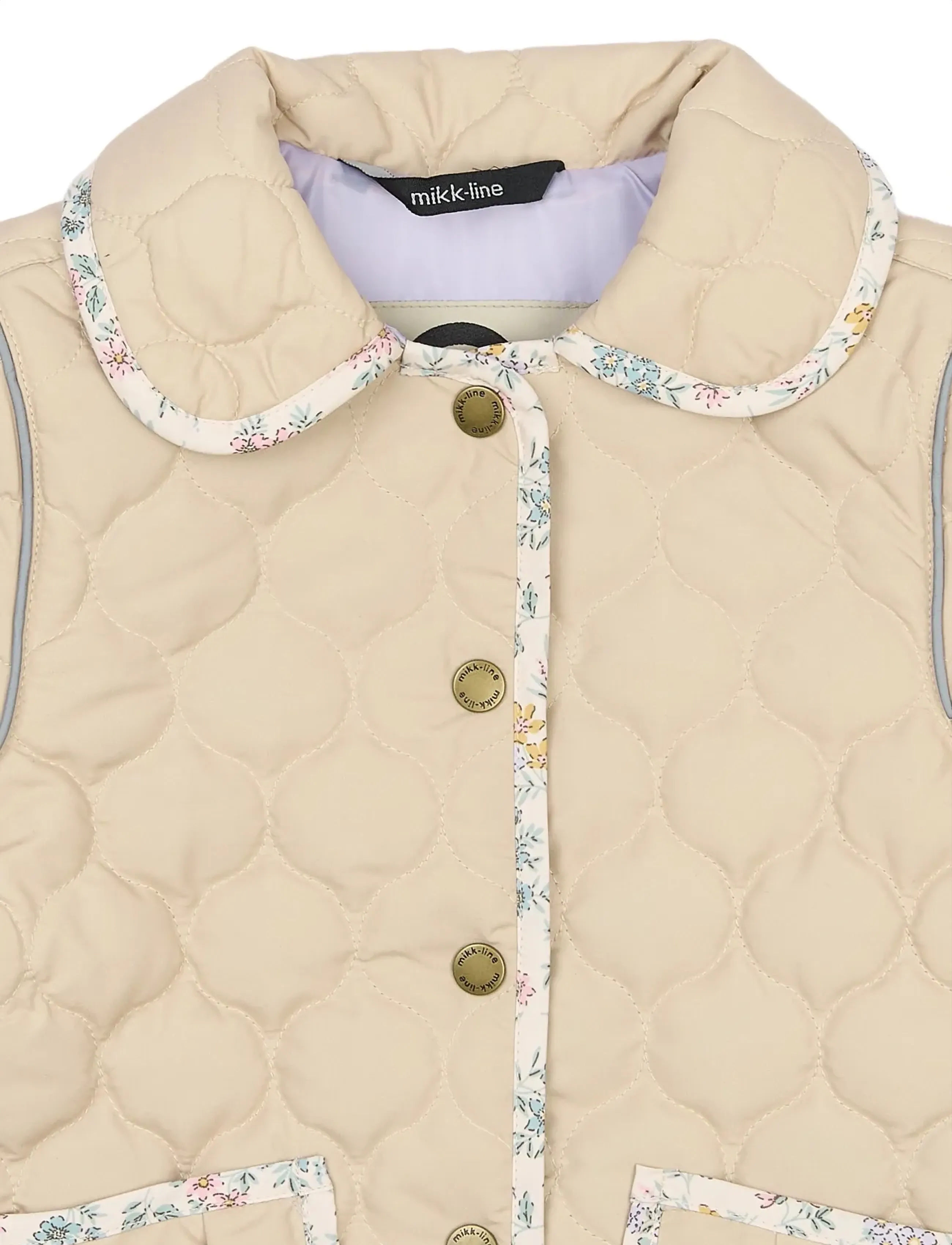 mikk-line - Quilted Jacket Collar - herbstjacken - safari - 5
