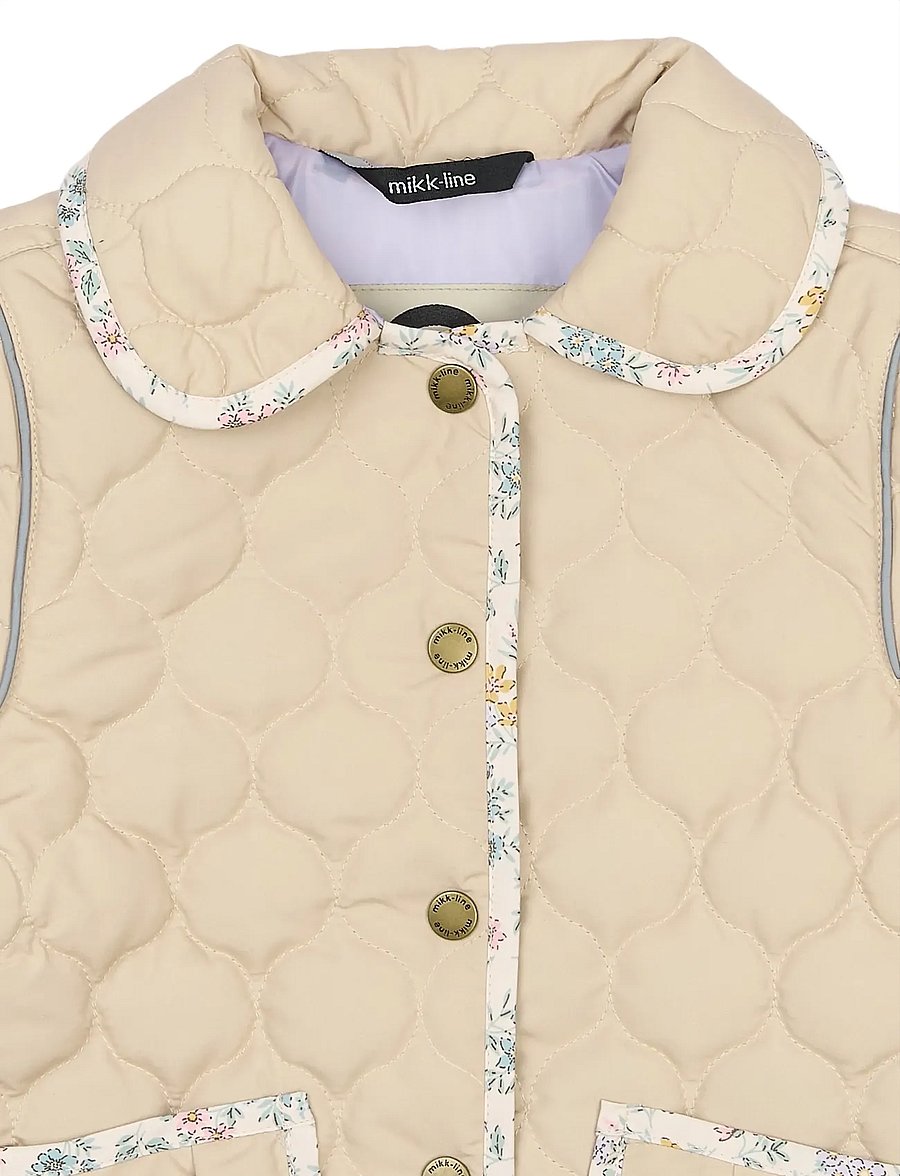 mikk-line - Quilted Jacket Collar - steppjacken - safari - 5