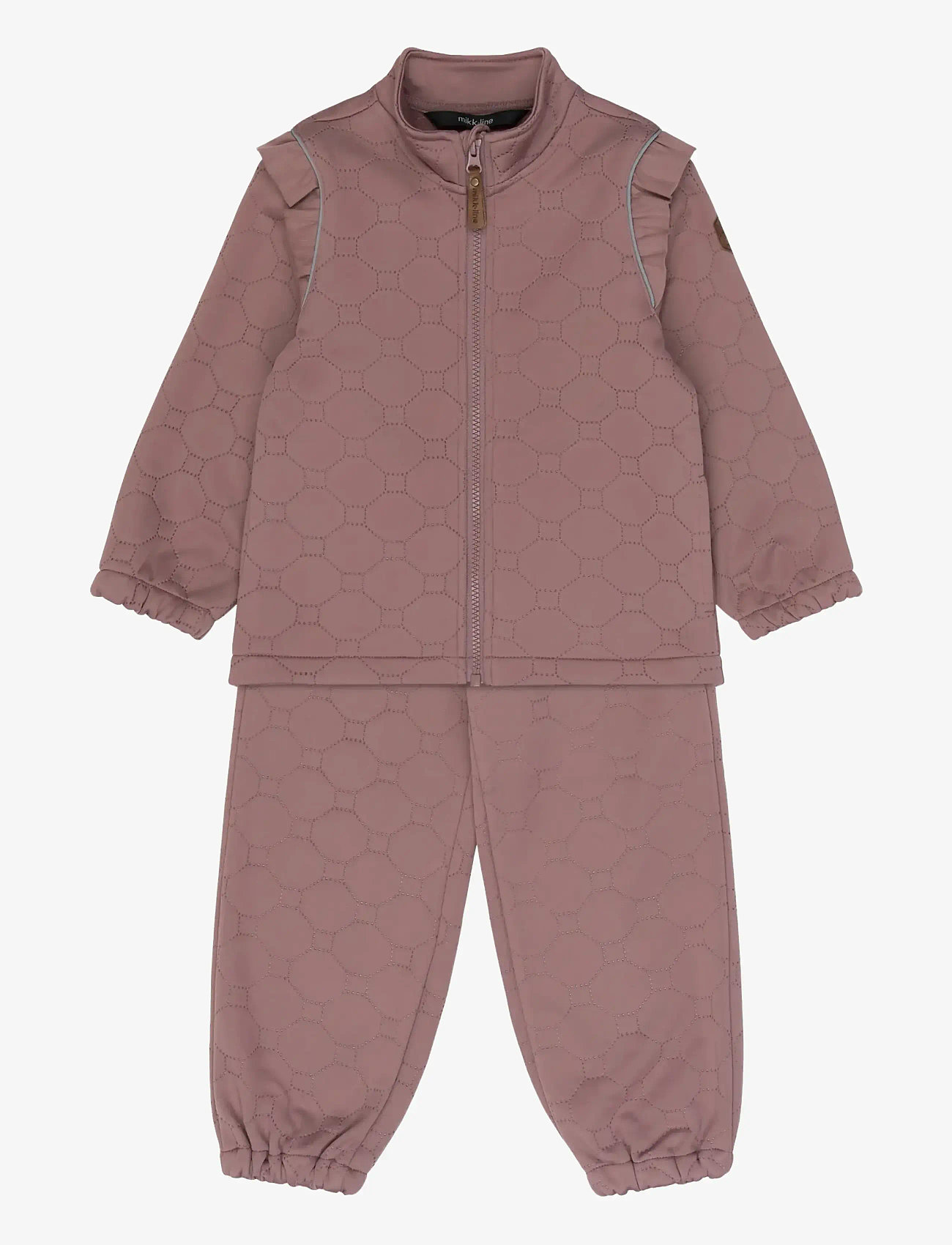 mikk-line - Soft Thermal Set Warm Frill - jacken & mäntel - twilight mauve - 1