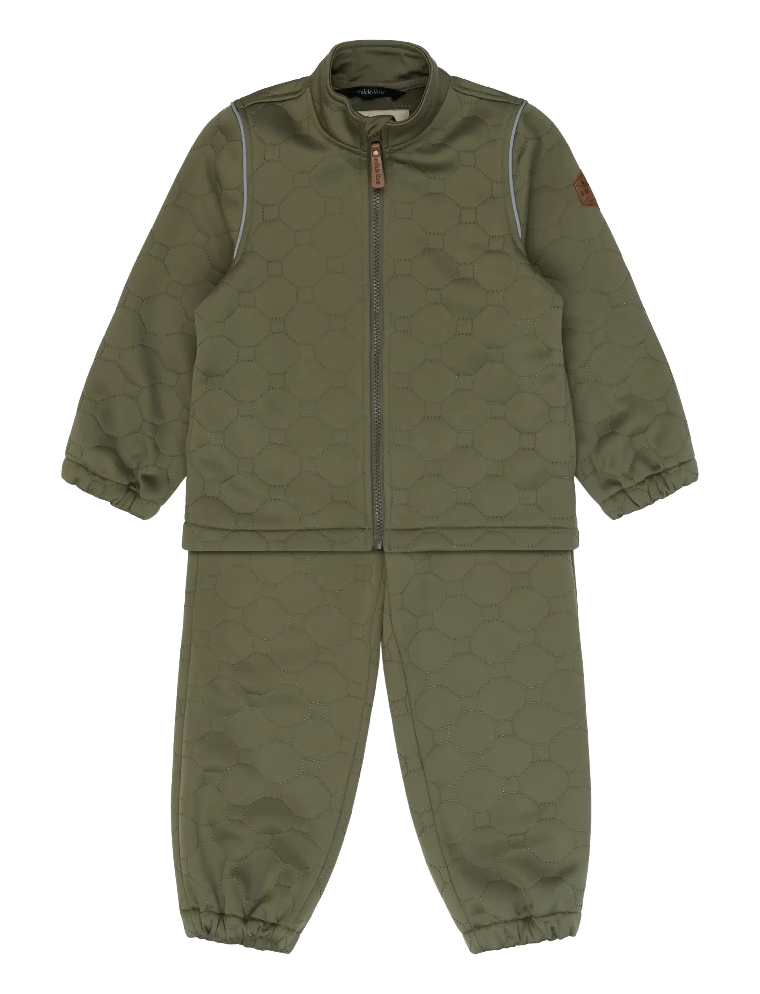mikk-line Soft Thermal Set Warm, 110, Khaki green, Termo-Yttertøj > Termo-Sæt, Børn