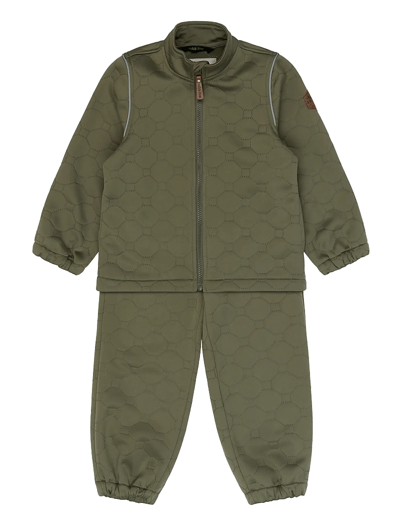 mikk-line - Soft Thermal Set Warm - termosæt - dusty olive - 1