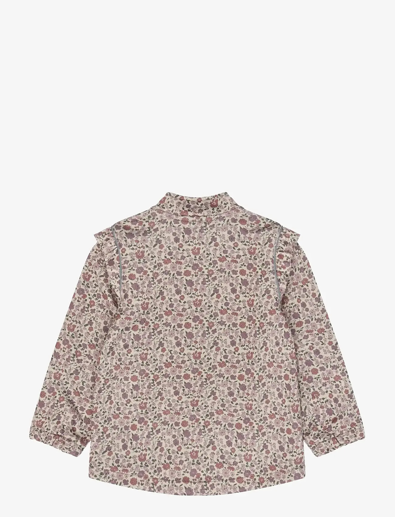 mikk-line - Soft Thermal Set Warm Frill AOP - overtøj - floral sketch aop - 2
