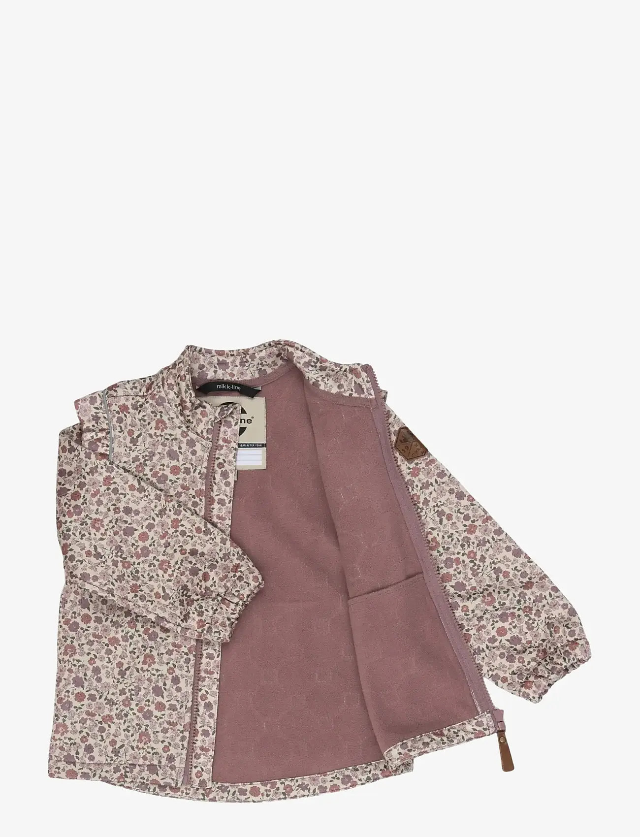 mikk-line - Soft Thermal Set Warm Frill AOP - overtøj - floral sketch aop - 3