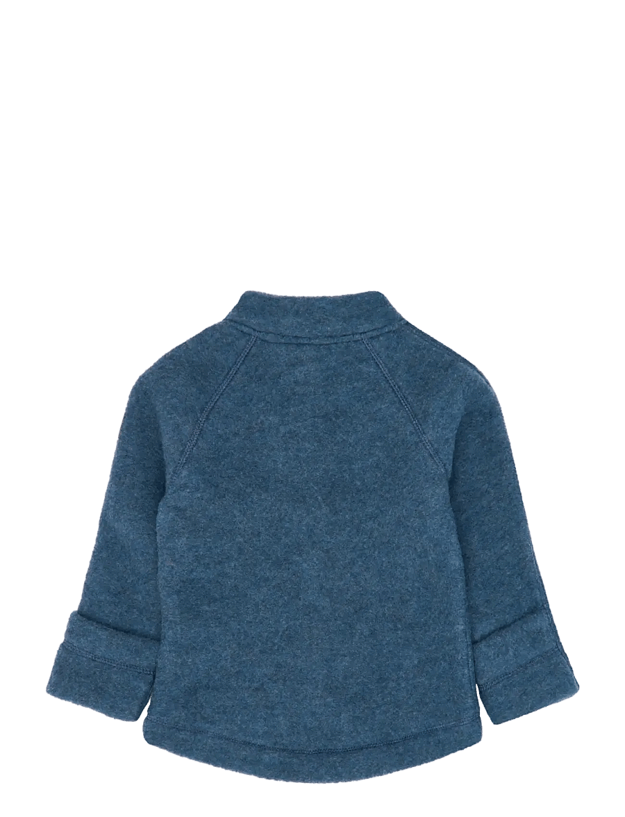 mikk-line - Wool Baby Jacket - fliisjakid - blue melange - 1