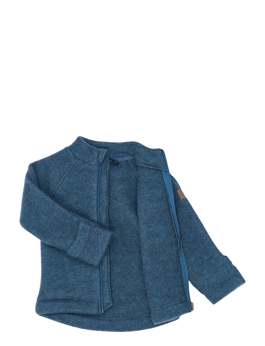 mikk-line - Wool Baby Jacket - fliisjakid - blue melange - 2