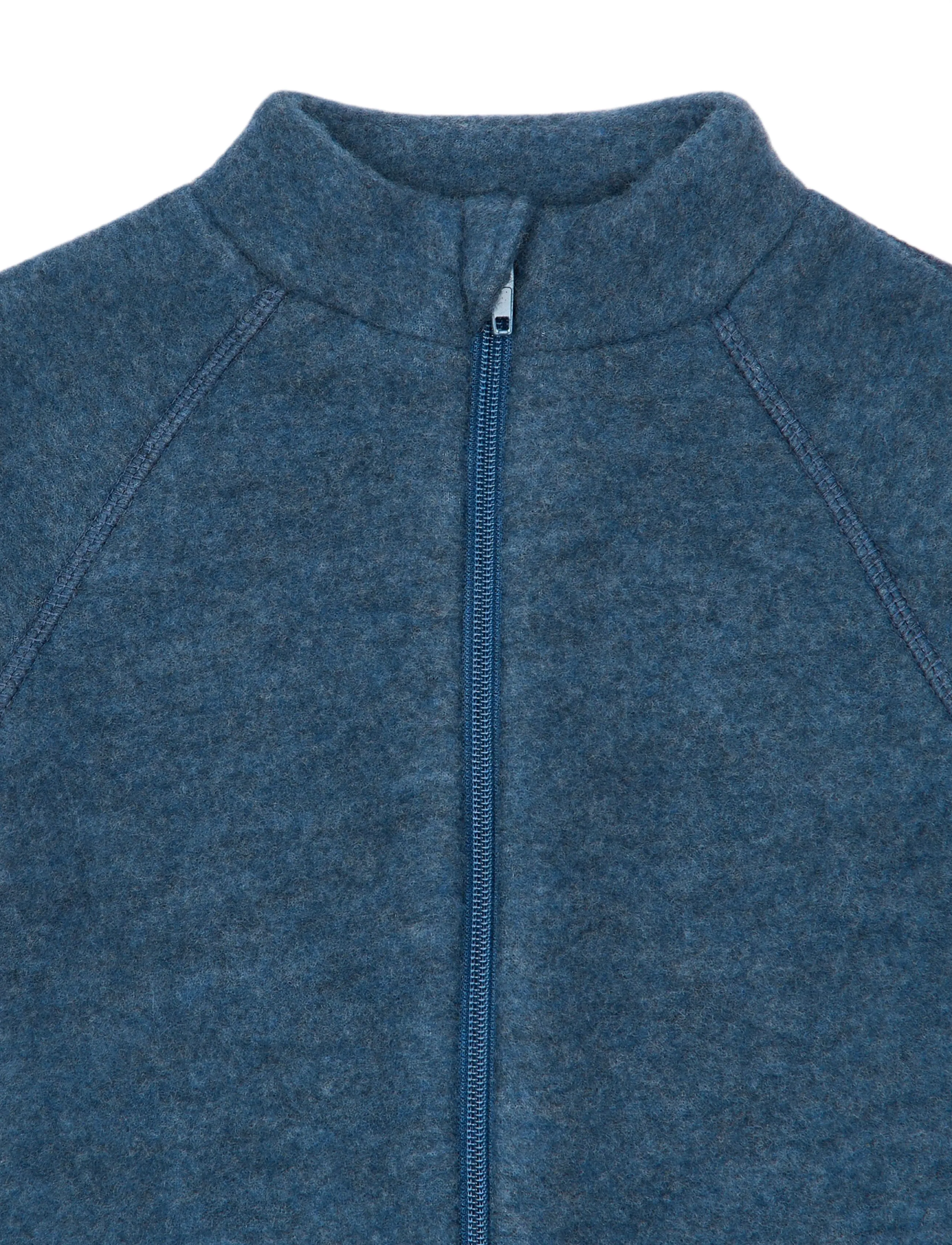 mikk-line - Wool Baby Jacket - fliisjakid - blue melange - 3