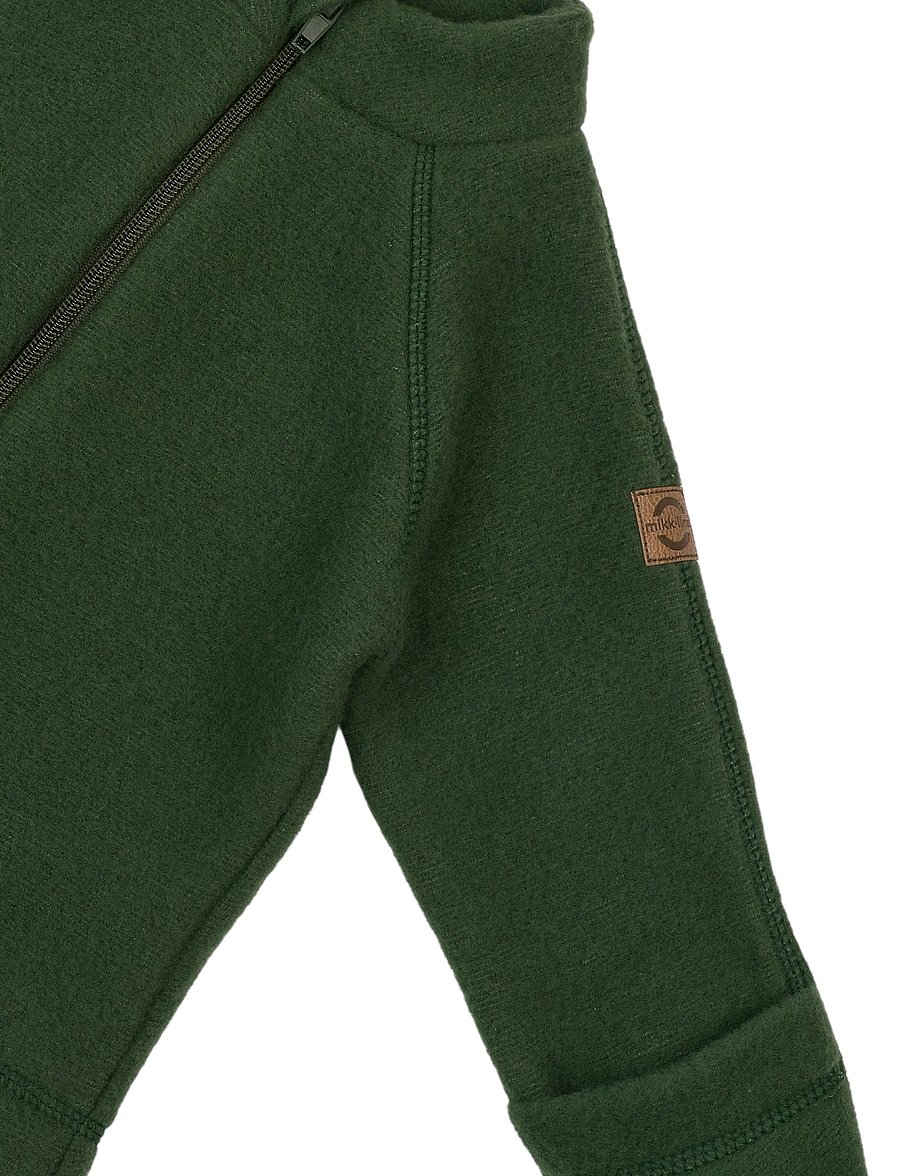 mikk-line - Wool Baby Jacket - fleecejacken - kombu green - 4