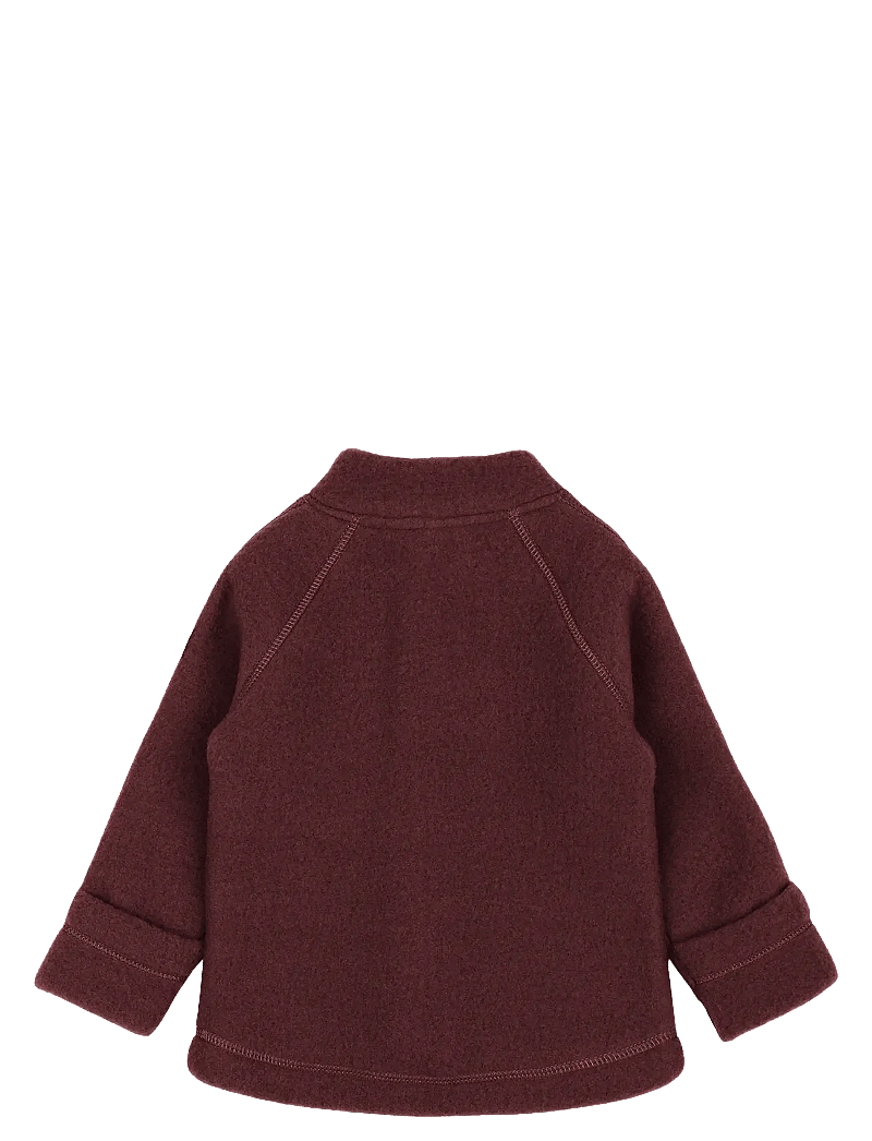 mikk-line - Wool Baby Jacket - fleecejacken - rum raisin - 1