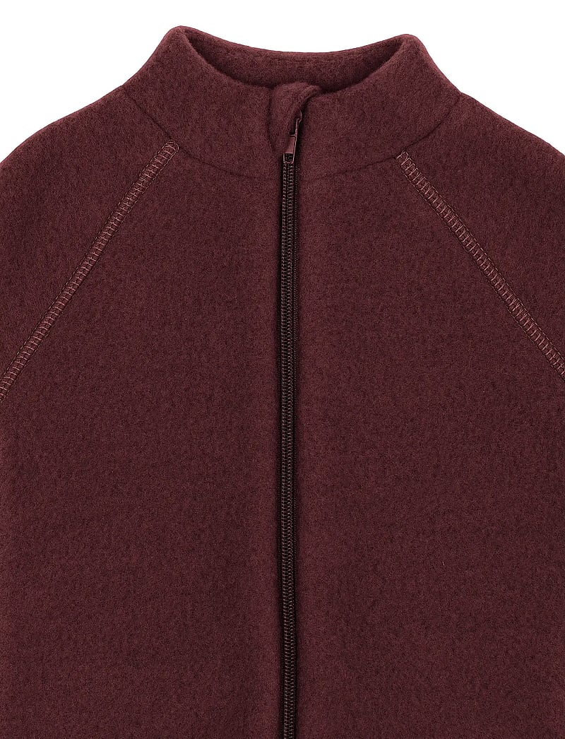 mikk-line - Wool Baby Jacket - fleecejacken - rum raisin - 4