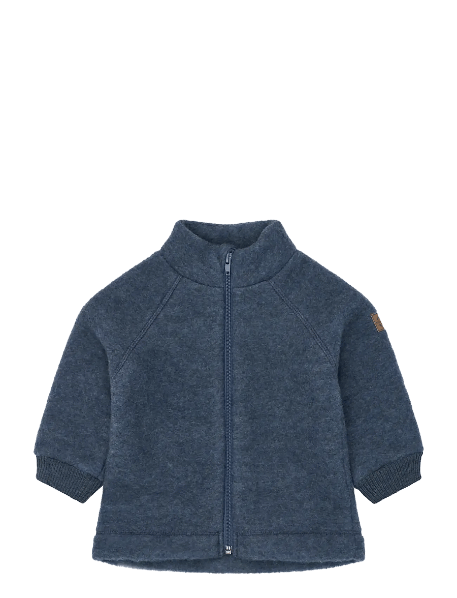 mikk-line - Wool Jacket - fleecejacken - blue melange - 0