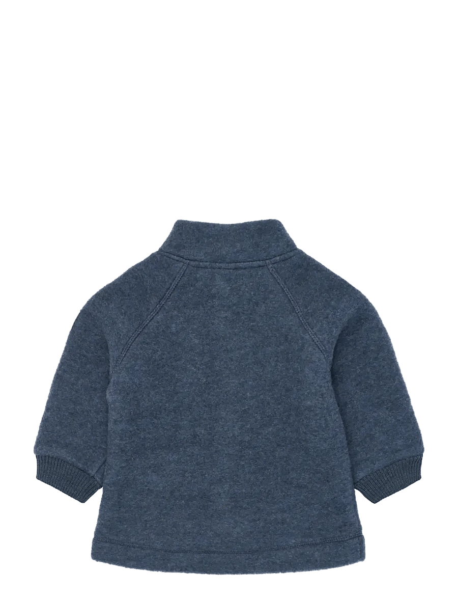 mikk-line - Wool Jacket - fleecejacken - blue melange - 1