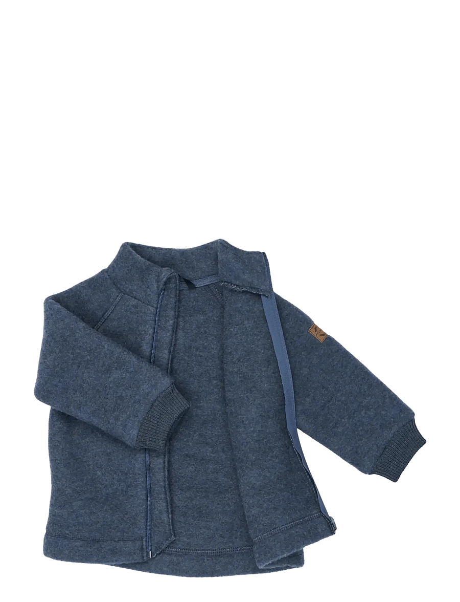 mikk-line - Wool Jacket - fleecejacken - blue melange - 2